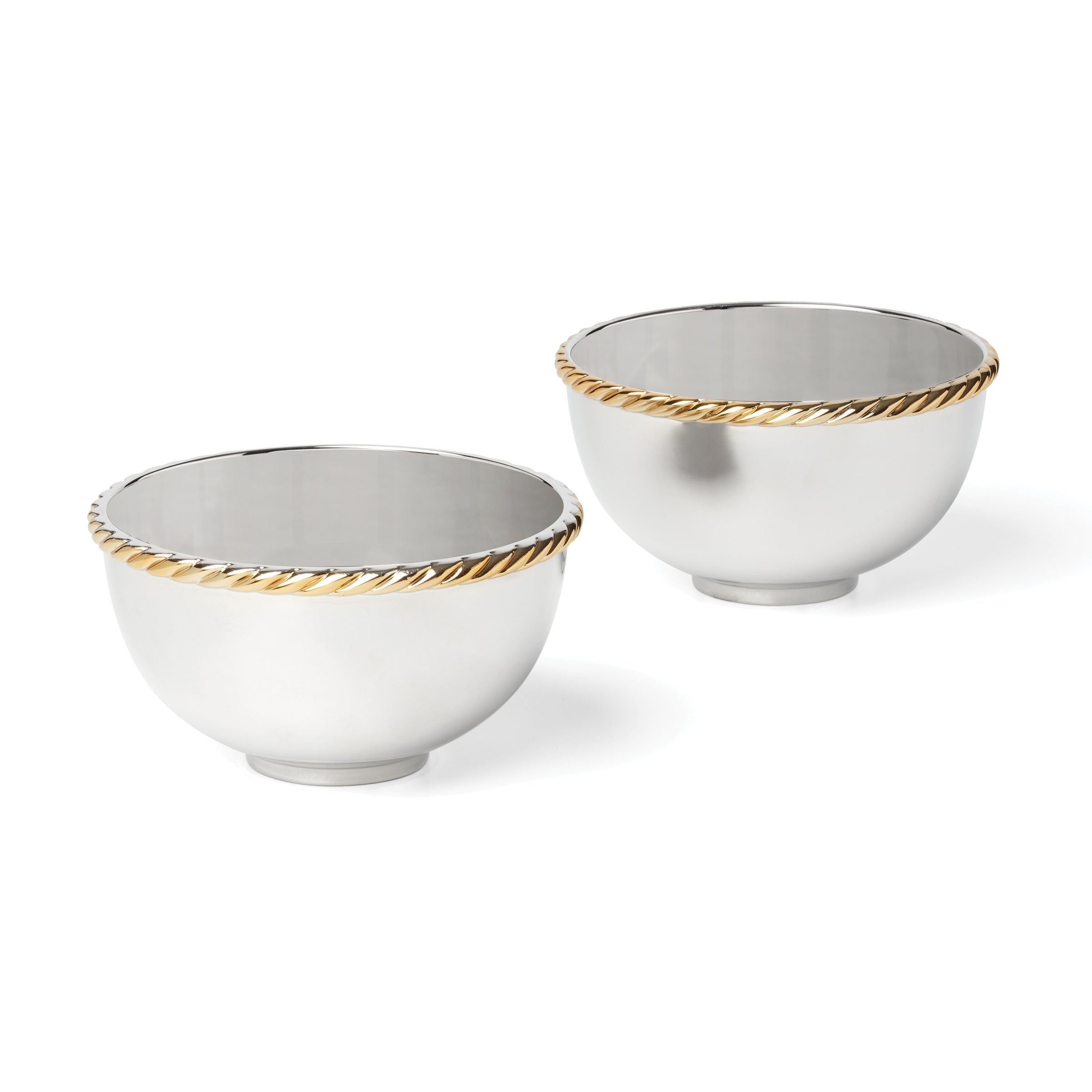 Roseland Nut Bowl Set of 2 - Elegant Serving Bowls for Nuts, Snacks & Party Appetizers - Perfect for Entertaining, Holiday Gatherings & Home Decor