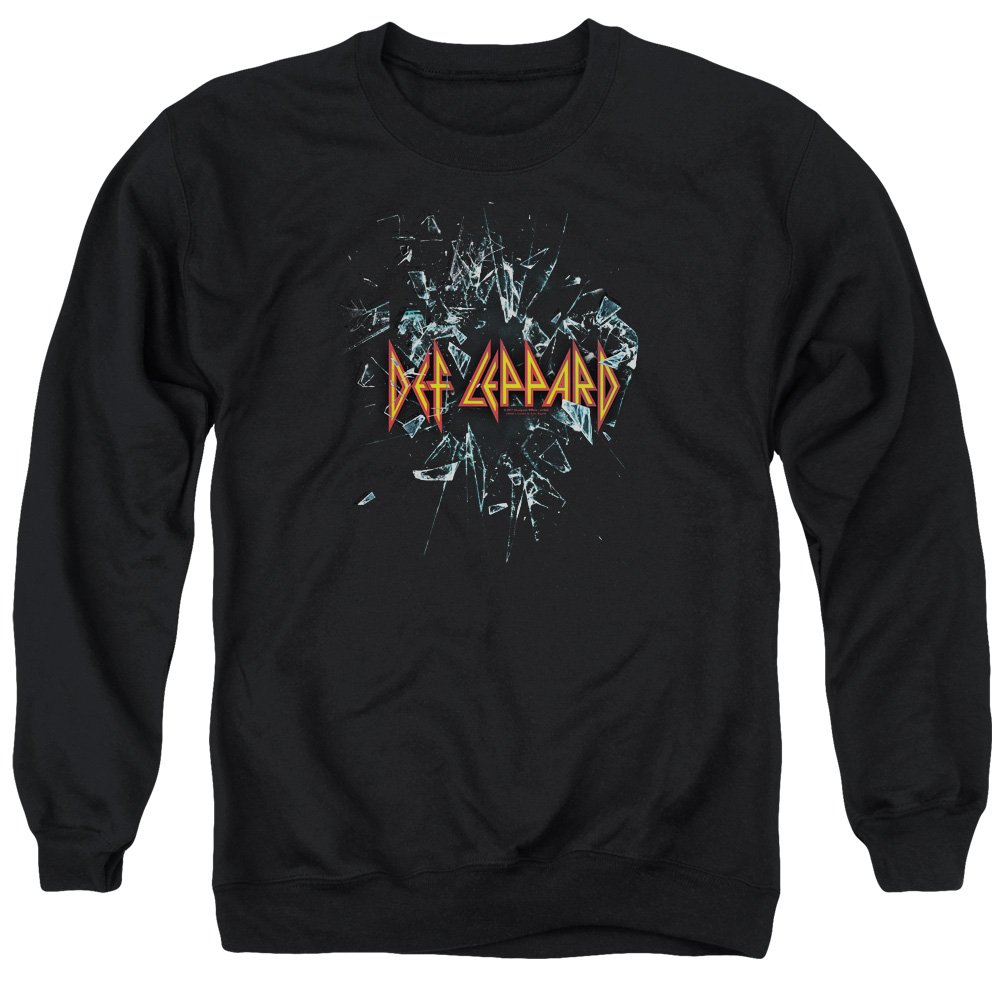 Def Leppard Broken Glass Unisex Crewneck Sweatshirt - Vintage Rock Band Tee for Men & Women - Perfect for Concerts, Gifts & Casual Wear