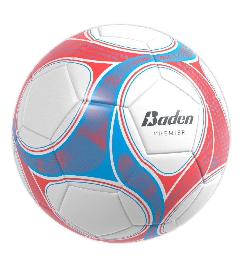 Baden Team Soccer Ball - Official Size 5 Match Ball for Training & Games - Perfect for Youth, High School, and Adult Soccer Players - Durable for Indoor & Outdoor Use