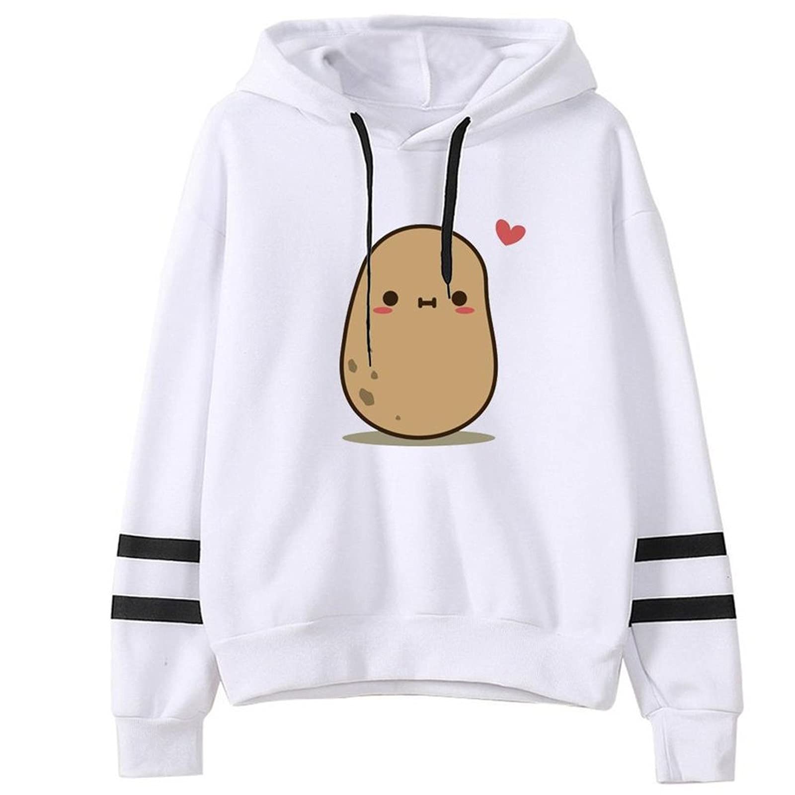 Women's Camouflage Hoodie - Cartoon Print Fleece Jacket with Long Sleeves, Loose Fit & Hooded Top for Casual Wear, Outdoor Activities & Street Fashion
