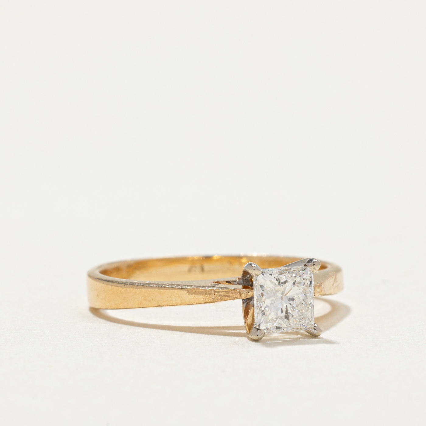 0.52ct Princess Cut Diamond Engagement Ring for Women - Size 4.5 | Elegant Wedding & Proposal Jewelry Gift for Her | Perfect for Anniversaries, Valentine's Day & Special Occasions