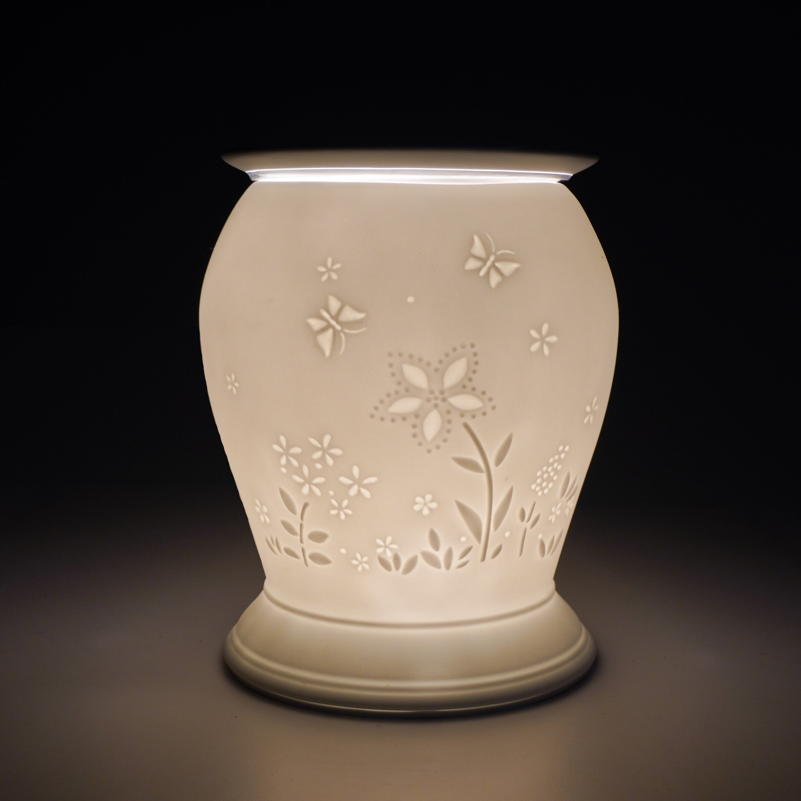 Premium Cello Electric Wax Warmer - Porcelain Barrel Design with Floral Pattern | Perfect for Aromatherapy, Home Decor & Gift Giving