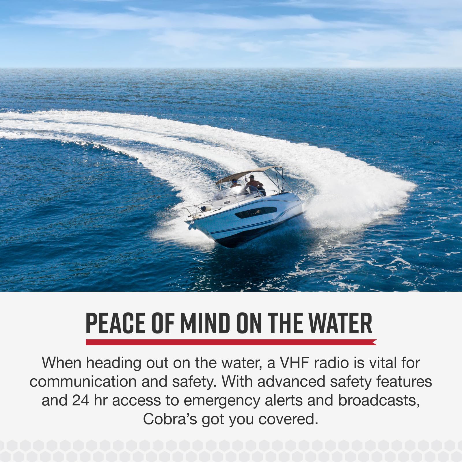 Cobra MR HH150 FLT Floating Handheld VHF Marine Radio - 3 Watt, Long Range, Waterproof, Submersible, NOAA Weather Alerts, LCD Screen, Belt Clip - Perfect for Boating, Fishing, and Emergency Communication
