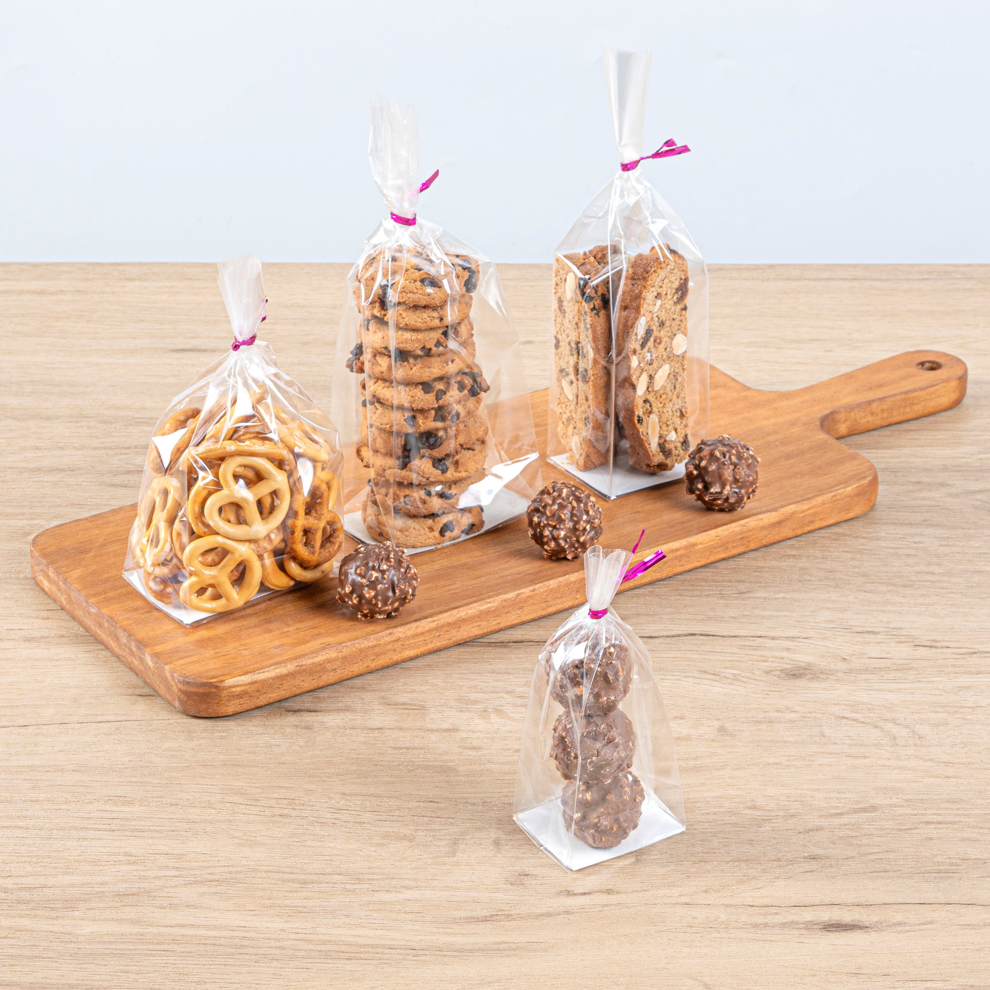 Clear Plastic Gusset Bags with Flat Bottom - Heat Sealable 2