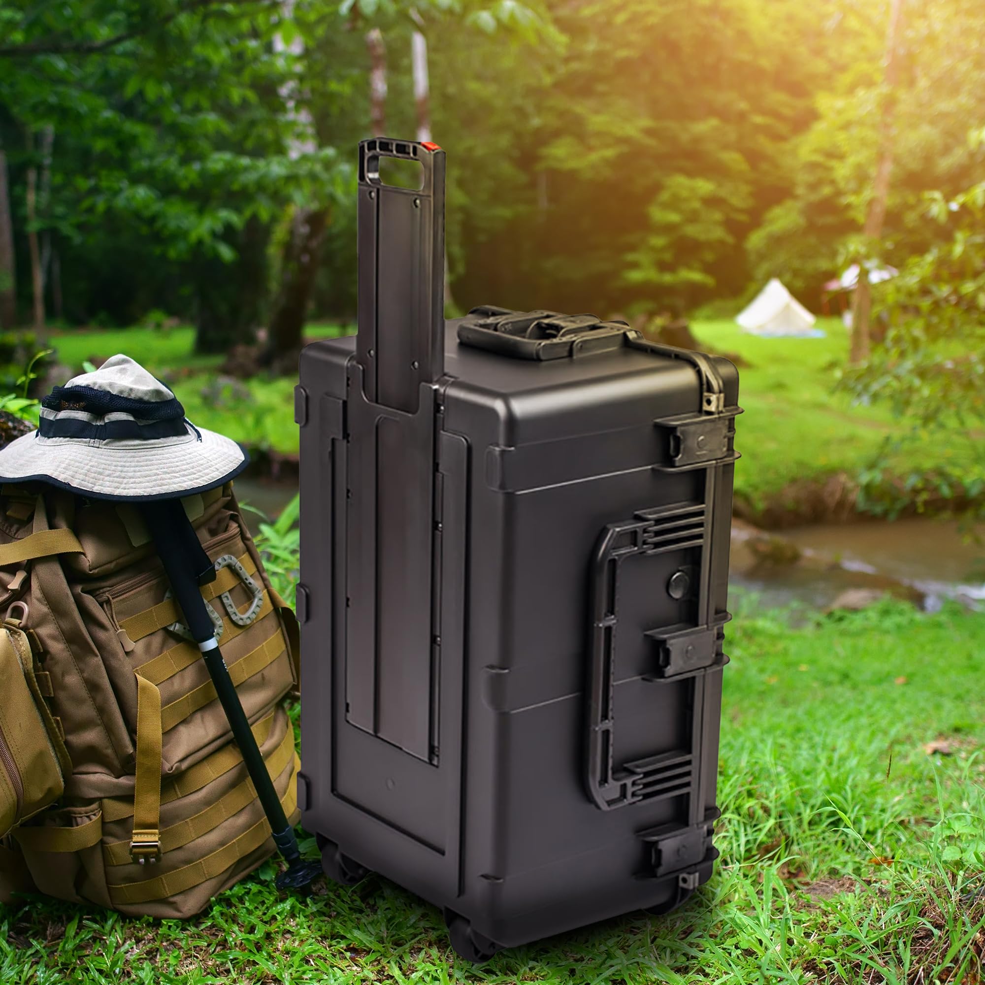 SKB Cases 3i 2918 14BE iSeries Waterproof Military Utility Case with Wheels - Submersible, UV Protected, 24 lbs, Black - Ideal for Hunting, Outdoor Adventures & Equipment Storage