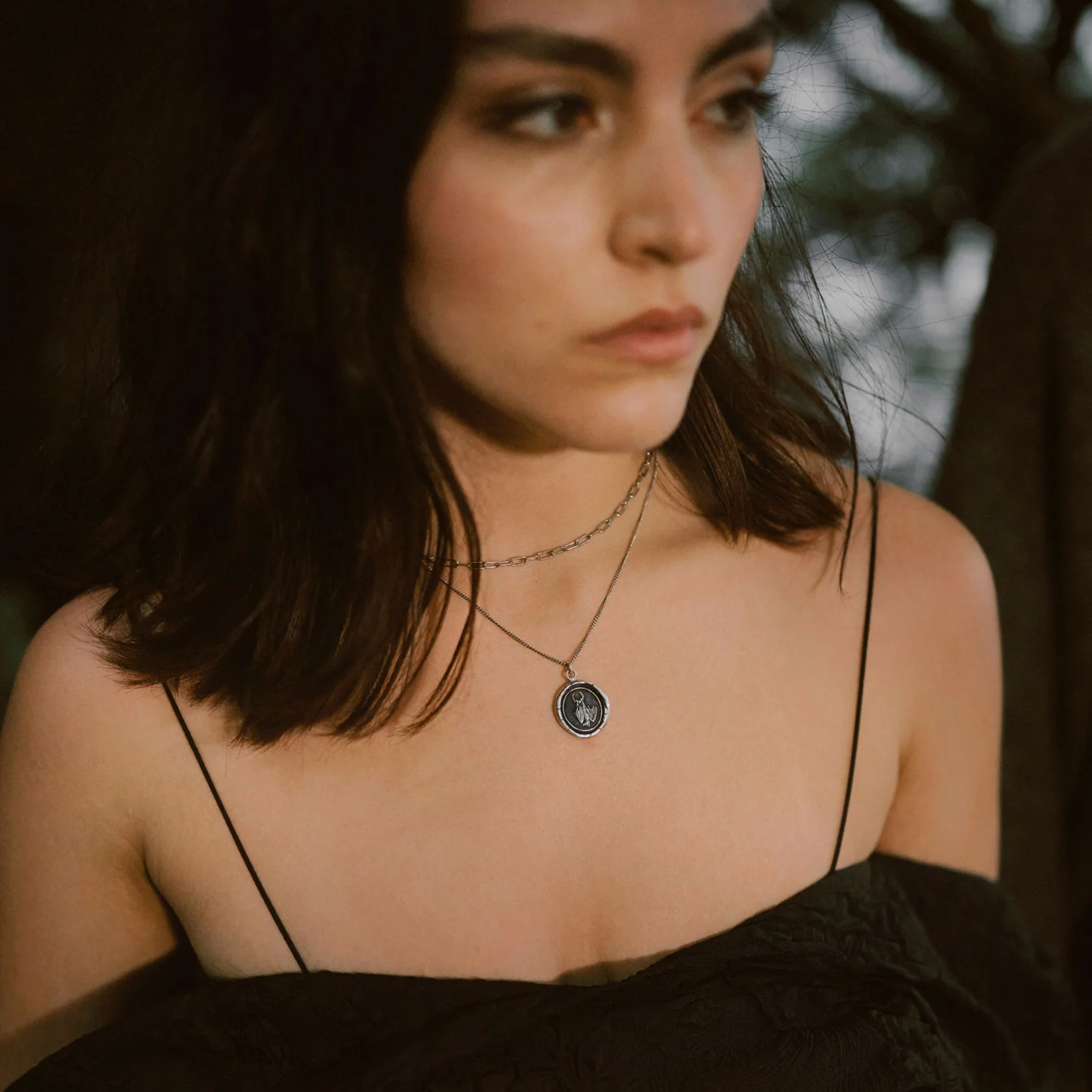 Dark Side Talisman Necklace - Gothic Pendant for Women & Men - Perfect for Halloween, Cosplay & Alternative Fashion