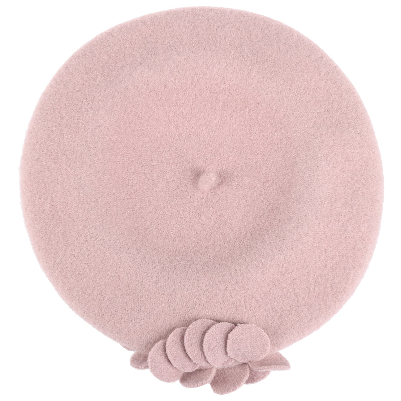 Lierys Agris Flower Wool Basque Beret - Classic French Style Winter Hat for Women, Perfect for Outdoor Activities, Travel & Fashion Accessories