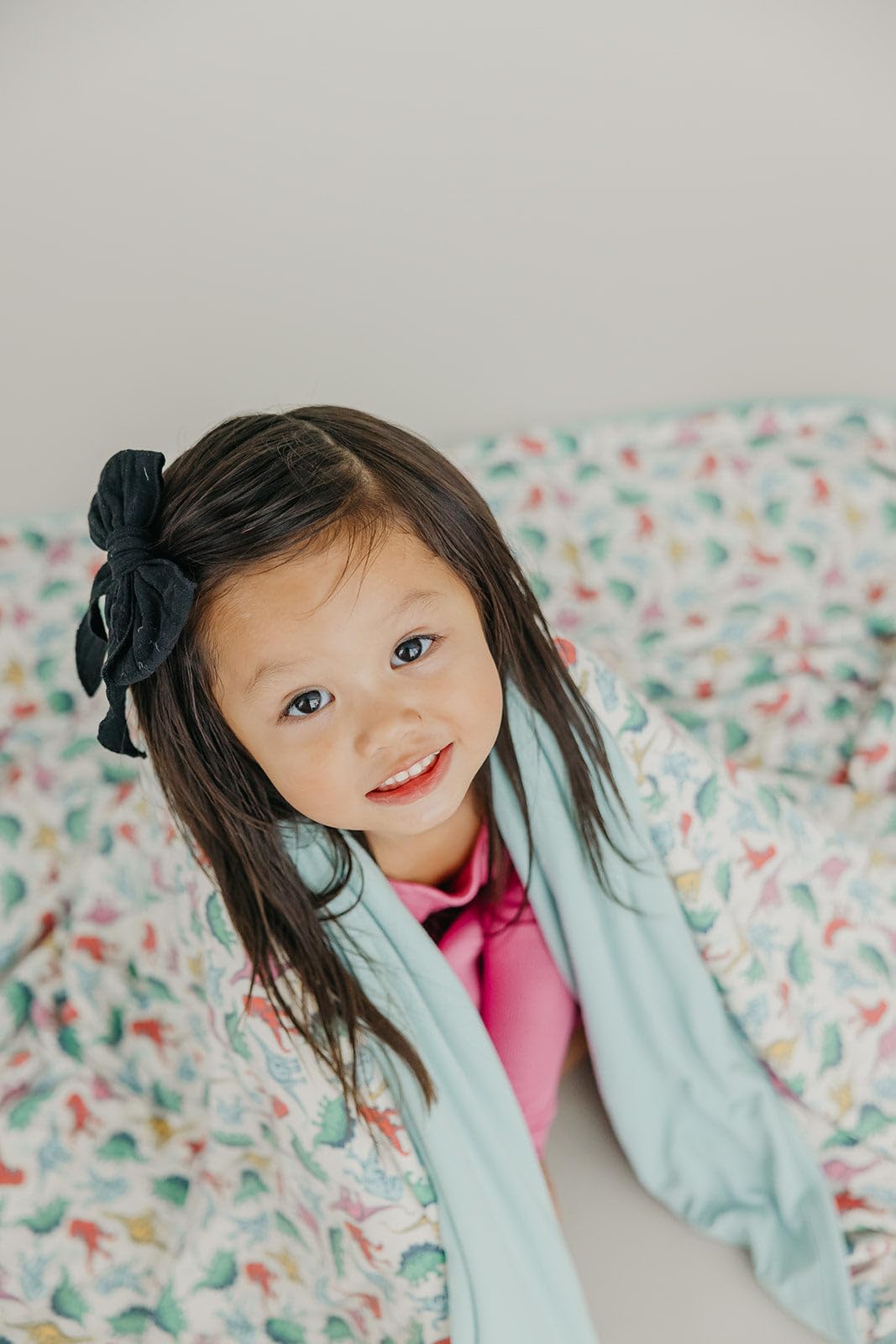 Premium 46x46 Copper Pearl Jumbo 3-Layer Baby Blanket - Ultra Soft & Breathable Polyester/Rayon Quilt for Newborns, Boys & Girls | Cozy Dinosaur Themed Toddler Blanket | Perfect for Nursery, Stroller, Swaddling & Playtime