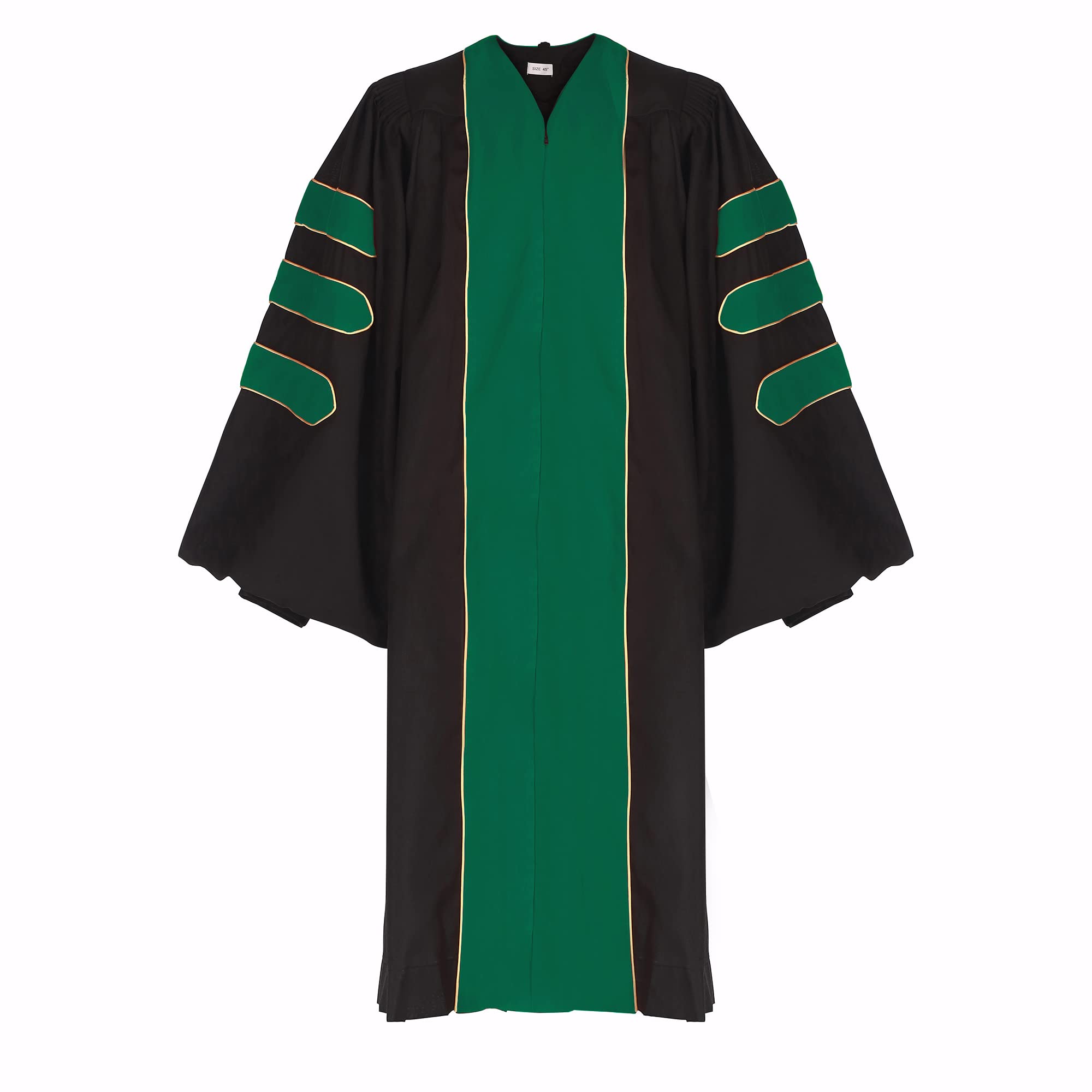 Unisex Doctoral Graduation Gown & 8-Side Tam Cap Set - PhD Graduation Outfit for Faculty & Professors | Perfect for Commencement Ceremonies & Academic Events