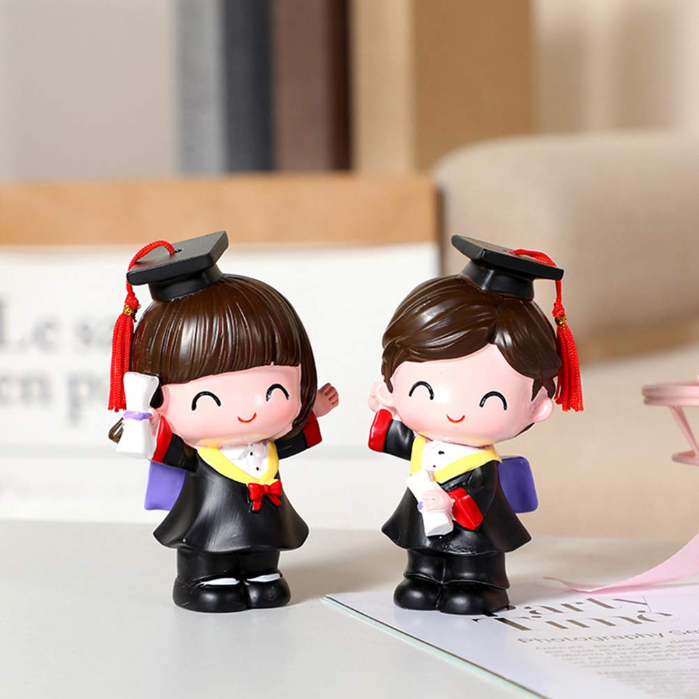 LUOZZY 2-Pack Graduation Cake Toppers for Boys & Girls - 2025 Graduation Party Decorations, Cupcake Toppers, Table Centerpieces - Perfect for Graduation Parties, School Celebrations & Gift Giving