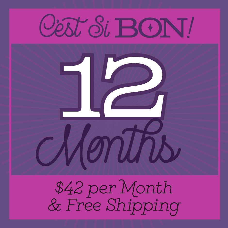 C'est Si Bon Box - 12 Month Subscription Gift Box for Women | Monthly Self-Care & Beauty Surprise | Perfect Birthday, Anniversary & Holiday Present