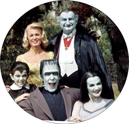 Set of 4 Cork-Backed Coasters - Non-Slip Drink Protectors for Tables, Perfect for Coffee, Wine & Beer - Home Bar & Kitchen Essentials (Munsters Inspired Design)