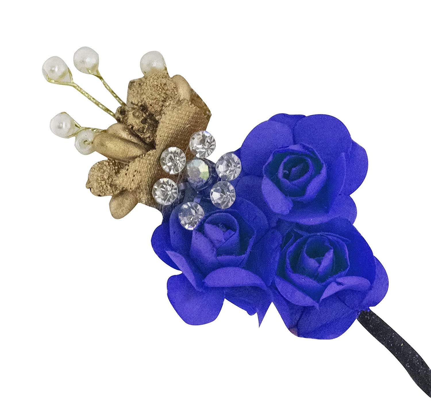 Inaaya Set of 6 Rose Flower Hair Pins for Women & Girls - Elegant Juda Bun Decorations - Perfect for Weddings, Parties & Everyday Hairstyles