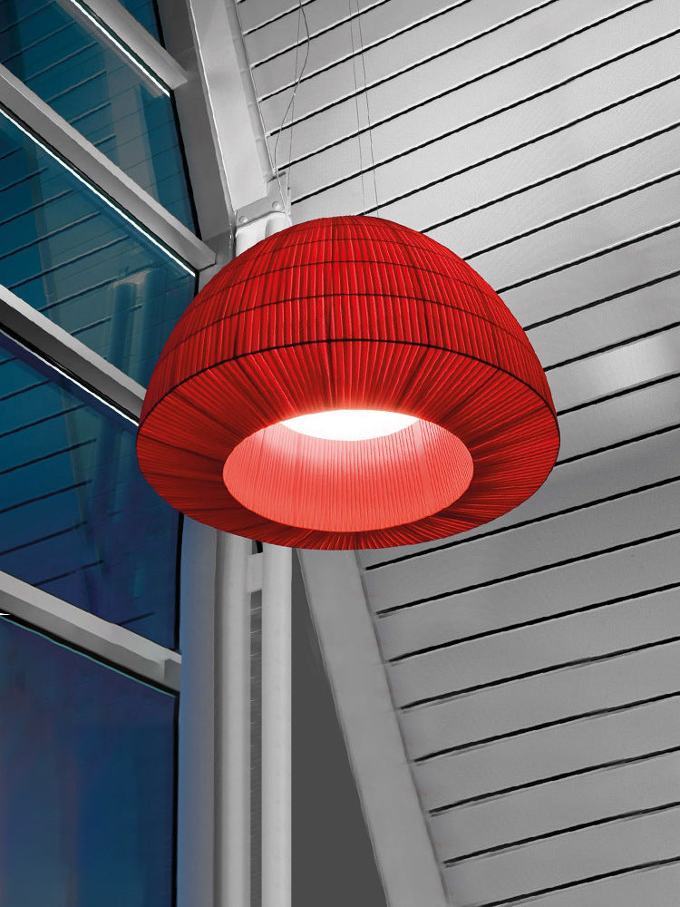 XUAI Modern Fabric Pendant Light - Handmade Boho Chic Hanging Lamp for Living Room, Bedroom, Dining Room & Nursery Decor | Soft Ambient Lighting for Home & Office Spaces