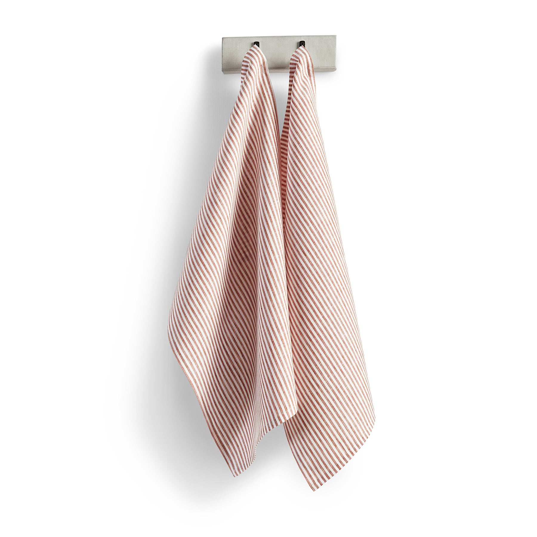 Premium Narrow Stripe Cotton Kitchen Towels - Set of 2 Absorbent Dish Towels for Drying Dishes & Cleaning - Soft & Durable for Everyday Kitchen Use