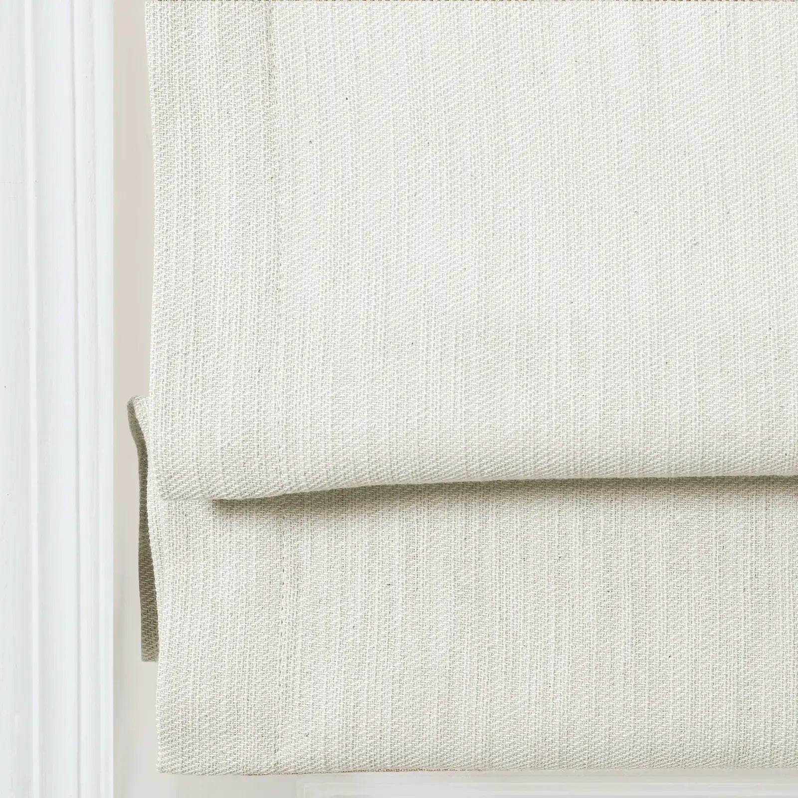 Cloe Cotton Blend Cordless Roman Shade - Blackout Window Treatment for Bedroom & Living Room - Plus Size Home Decor