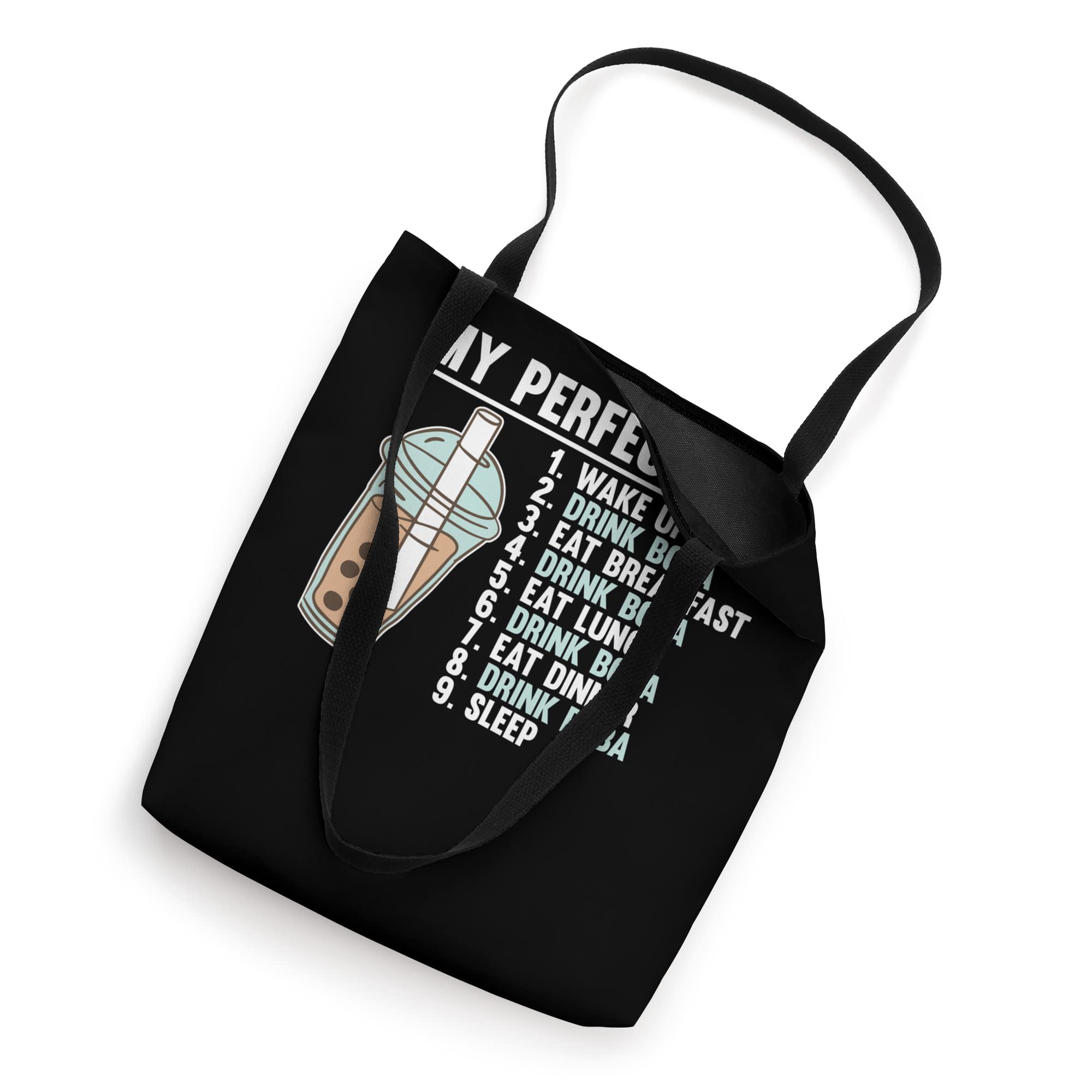 Stylish Bubble Tea Tote Bag - Reusable Grocery Shopping Bag with Cute Boba Drink Design | Perfect for Tea Lovers, Grocery Trips & Beach Outings