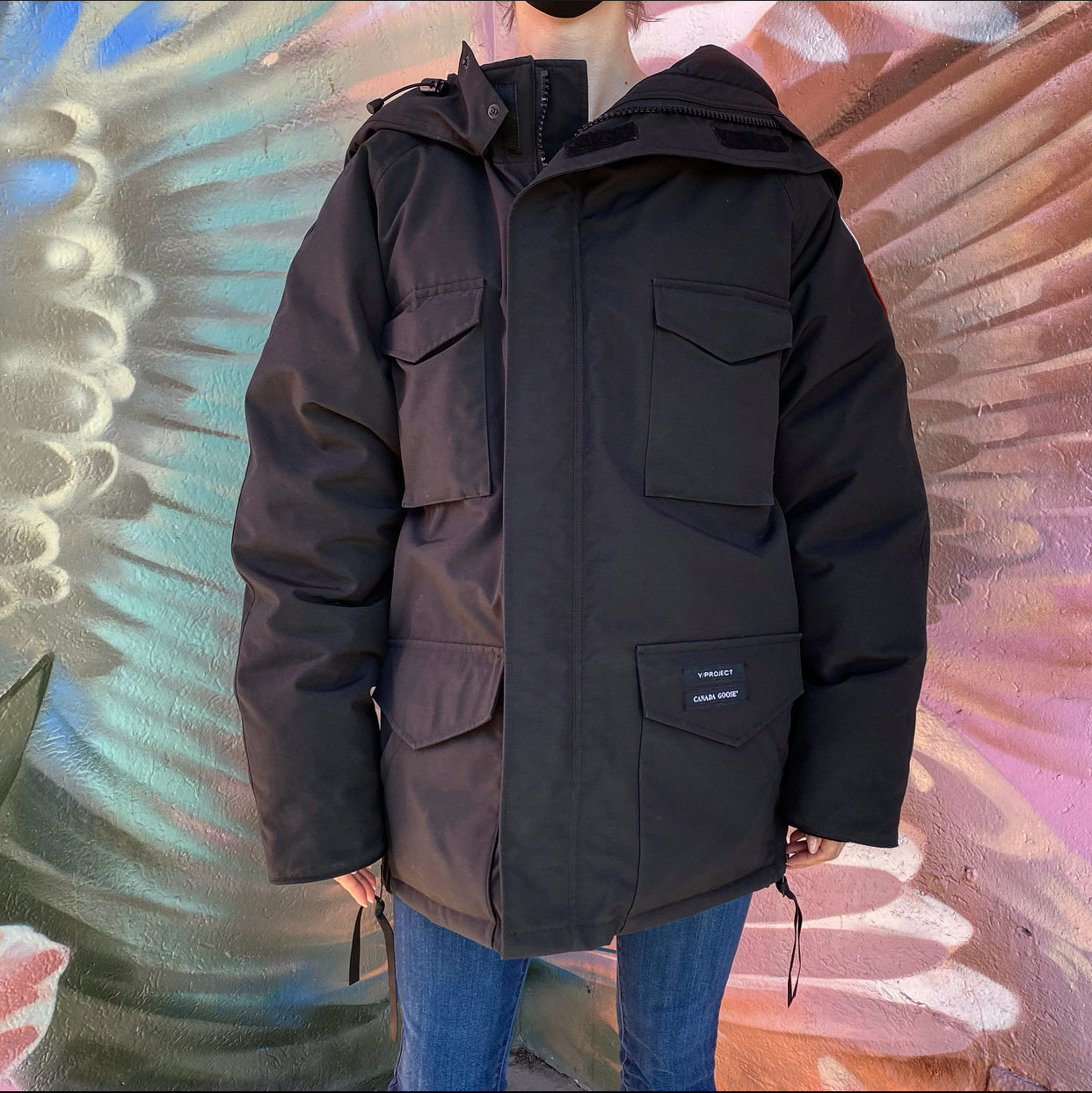 Canada Goose x Y Project Unisex Black Constable Parka - Women's L / Men's M - Winter Coat for Urban Fashion & Extreme Cold Weather Protection