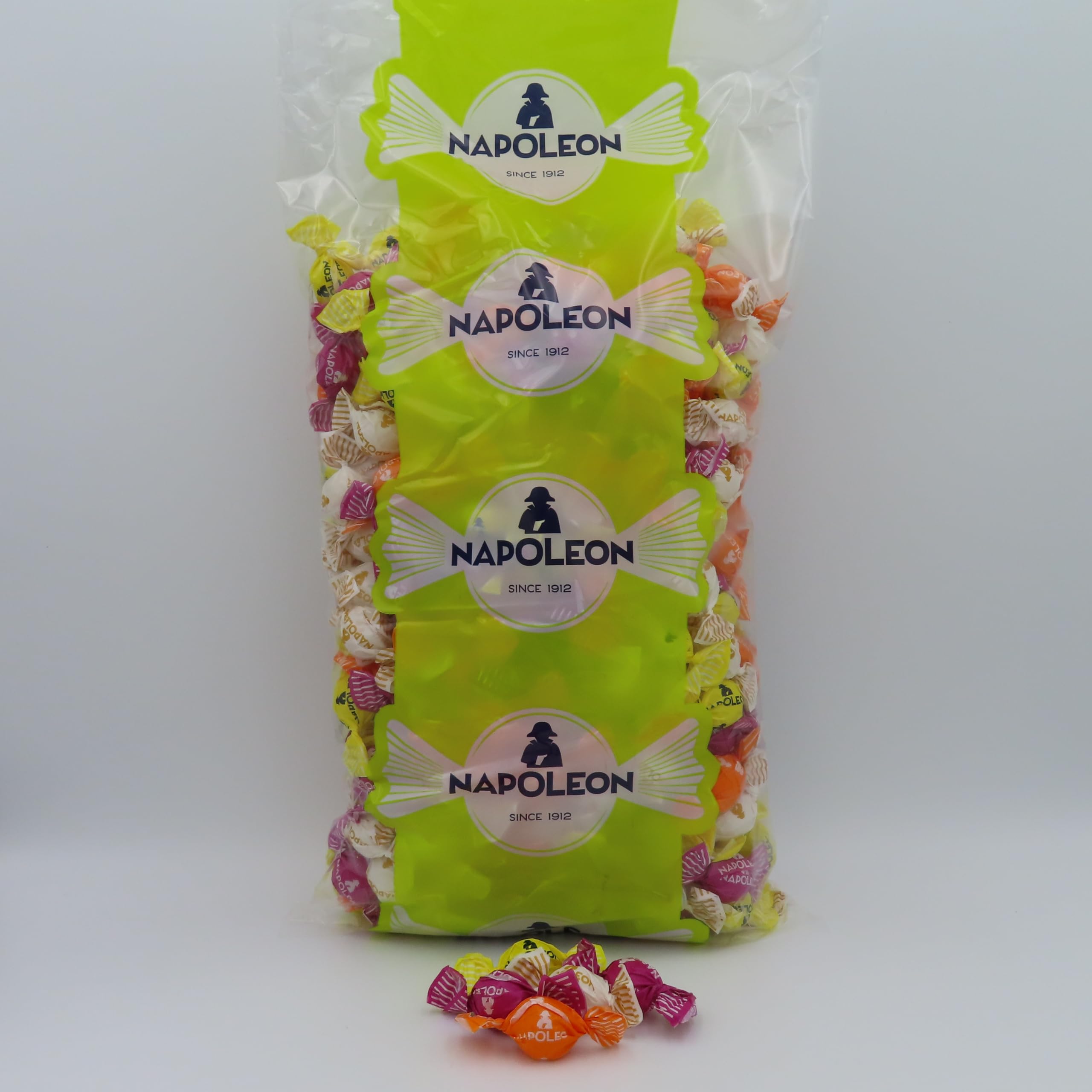 Sour Napoleons Assorted Fruit Hard Candy - 5 Pounds Bulk Sour Bon Bons for Parties, Gifts & Snacking