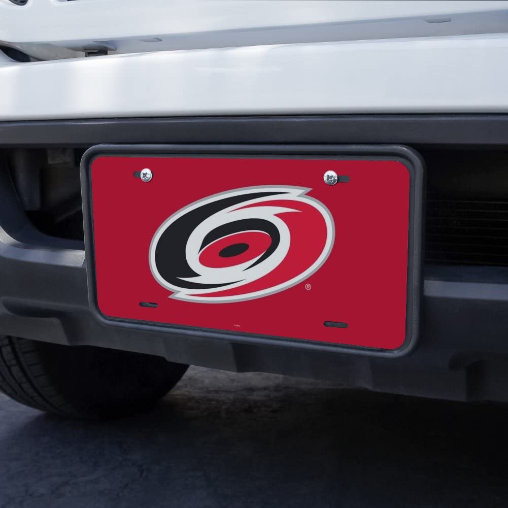 Carolina Hurricanes Logo Novelty Metal Vanity License Plate - Custom Car Accessories for Fans, Tailgating & Home Decor