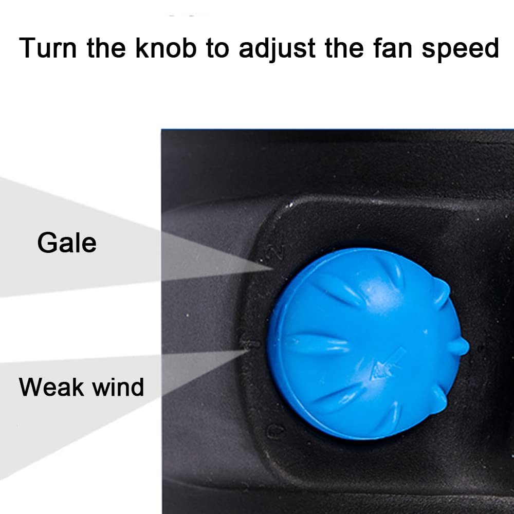 12V Car Fan Cooler - Portable Auto Cooling Fan with Cigarette Lighter Plug for RV, Baby Seat & Desktop Use - Compact 12 Volt Mini Fan for Travel, Office & Home Comfort