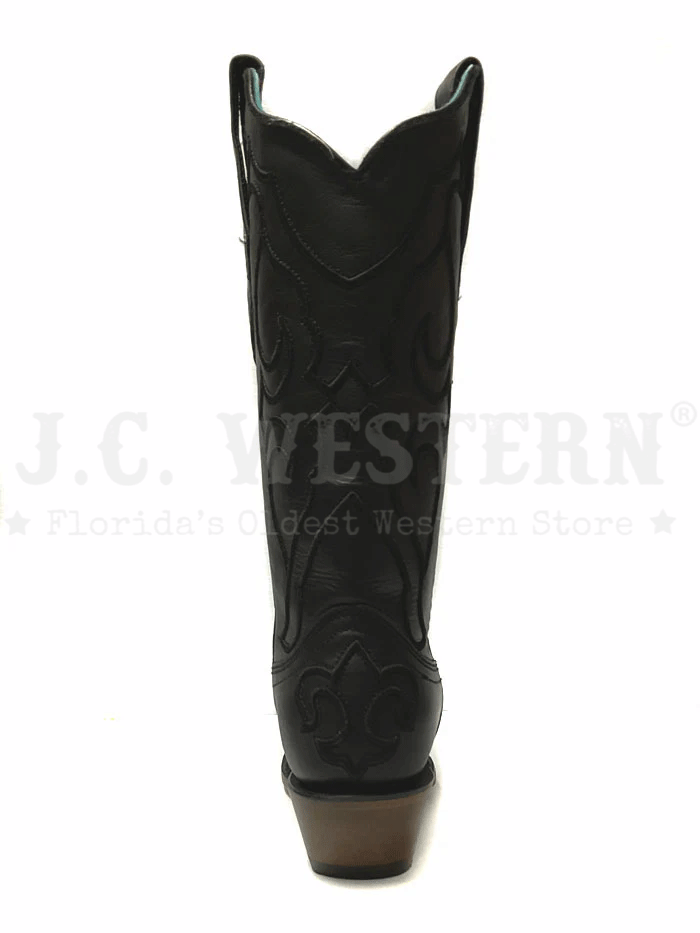 Corral Z5072 Women's Western Boots with Stitched Pattern & Inlay - Black - Perfect for Cowgirl Fashion, Rodeo Events & Country Dancing