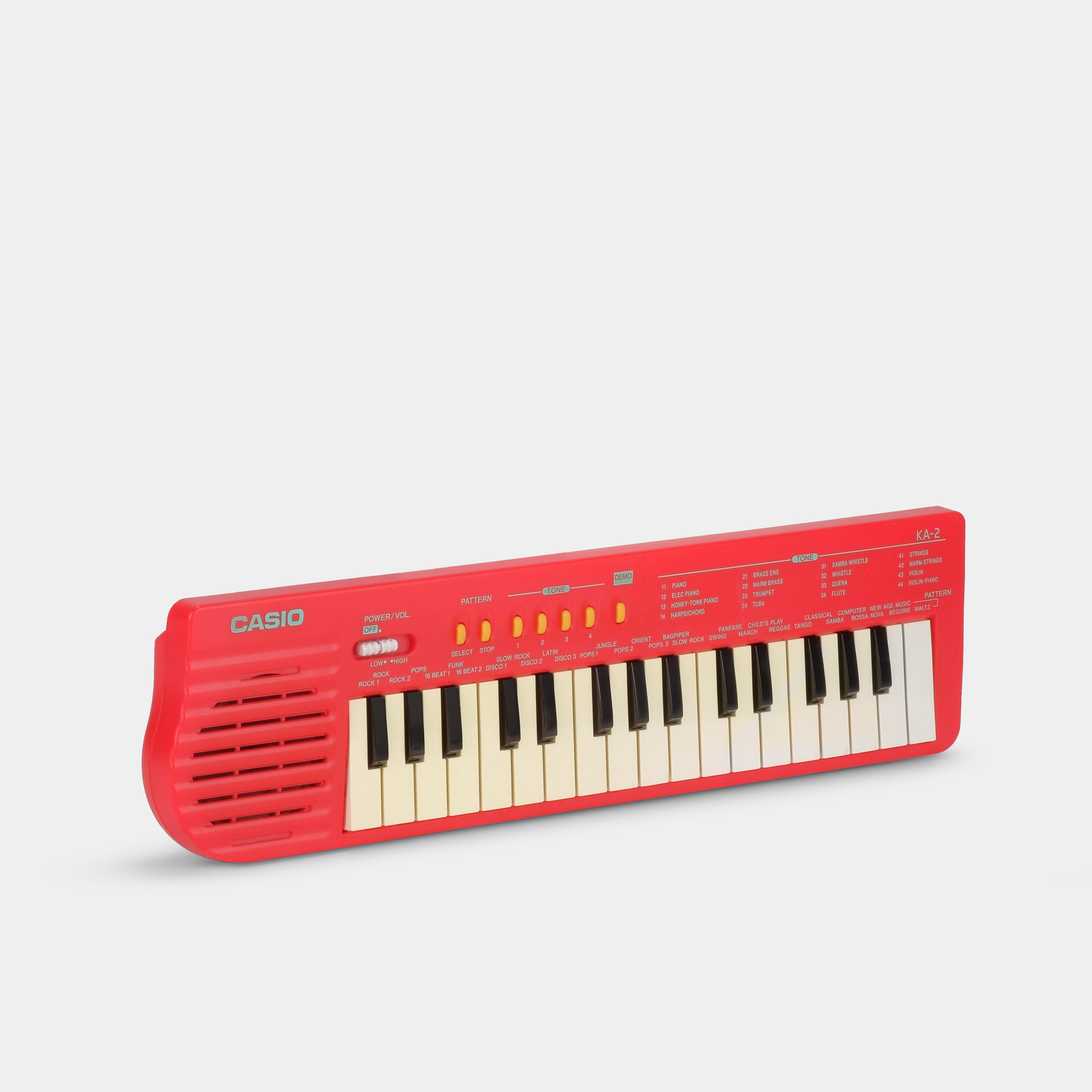 Casio KA-2 Red 61-Key Portable Synthesizer Keyboard with Built-in Speakers - Perfect for Beginners, Home Studio & Live Performances
