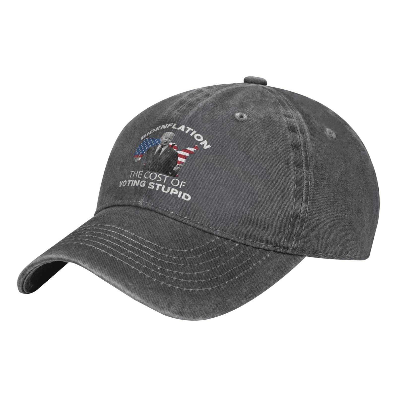 Biden Flation The Cost of Voting Stupid Baseball Cap - Fashion Unisex Adjustable Dad Hat for Men & Women - Perfect for Political Rallies, Sports Events & Everyday Wear