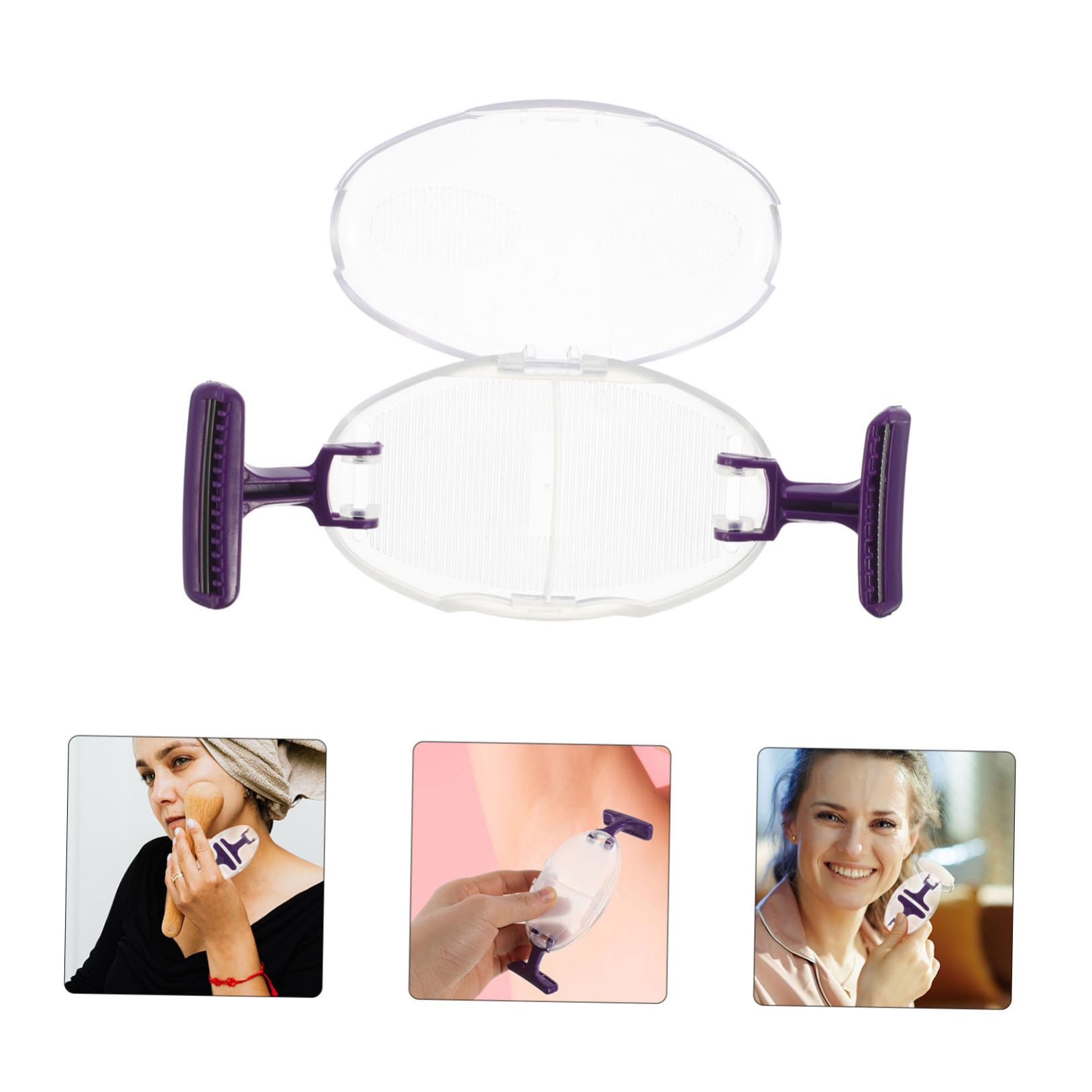 FOMIYES Women's Manual Hair Remover Epilator - Compact Body Hair Trimmer & Shaver Tool for Smooth Skin - Perfect for Travel, Bikini Line, Underarms & Legs