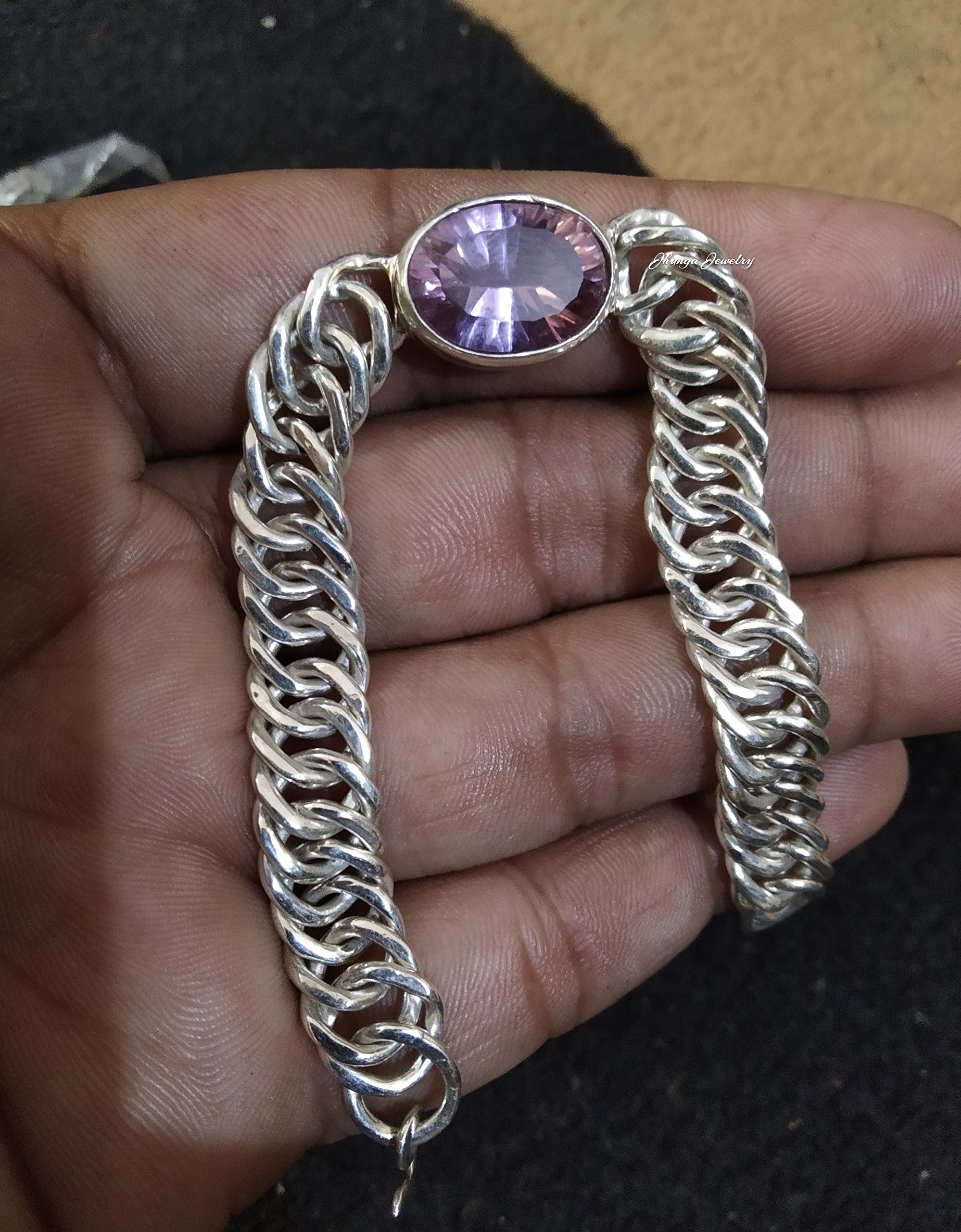 Color Changing Alexandrite Tennis Bracelet - 925 Sterling Silver Handmade Bolo Bracelet | Trendy Statement Jewelry for Women | Perfect Gift for Mom, Wife & Friends | Wedding, Anniversary & Special Occasion Jewelry