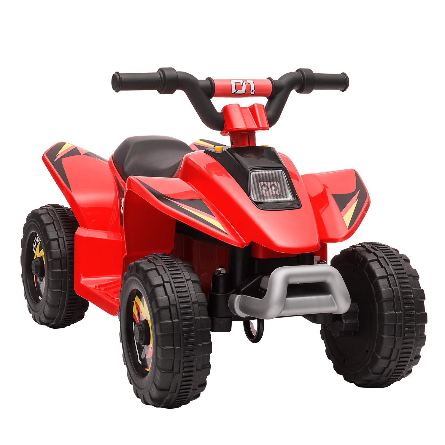 **Electric Ride-On Car for Kids 8-12 - 4 Wheeler & Toddler ATV with LED Tail Lights, Music & Horn - Outdoor Toy for Boys & Girls (Red) - Perfect for Driveways, Parks & Backyard Fun**