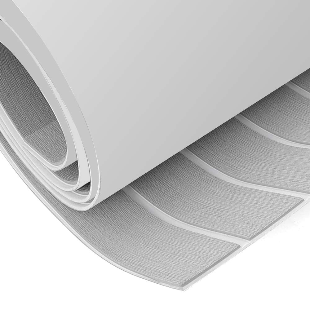 Non-Slip Self-Adhesive EVA Foam Boat Decking Sheet - Waterproof Faux Teak Marine Flooring for Yachts, RV & Boats | Perfect for Deck, Cockpit & Swim Platform Anti-Skid Protection