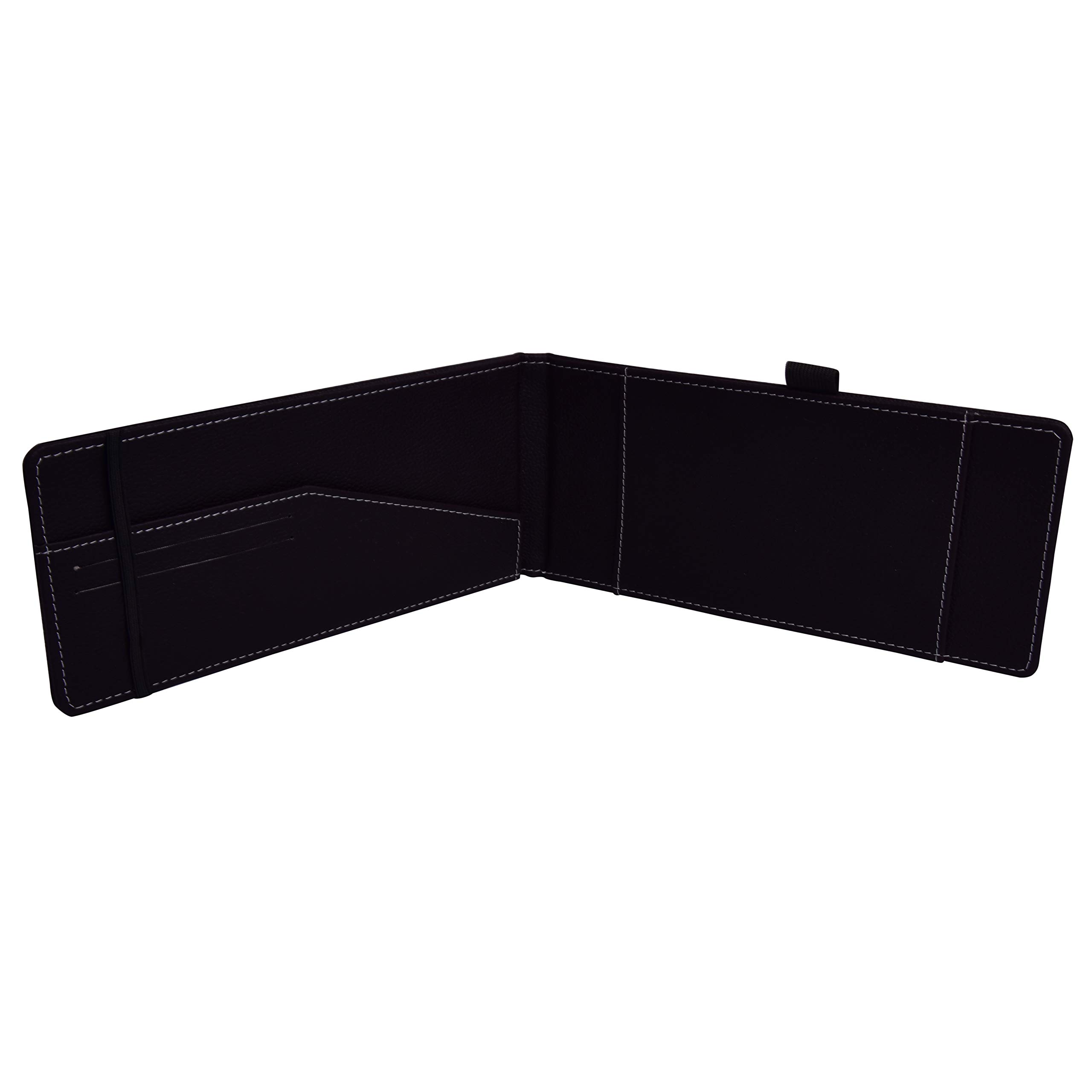 Elite DECORIO Premium Leatherette Checkbook Holder - Navy Blue Wallet for Checks, Credit Cards & Business Cards | Perfect for Office, Travel & Everyday Organization