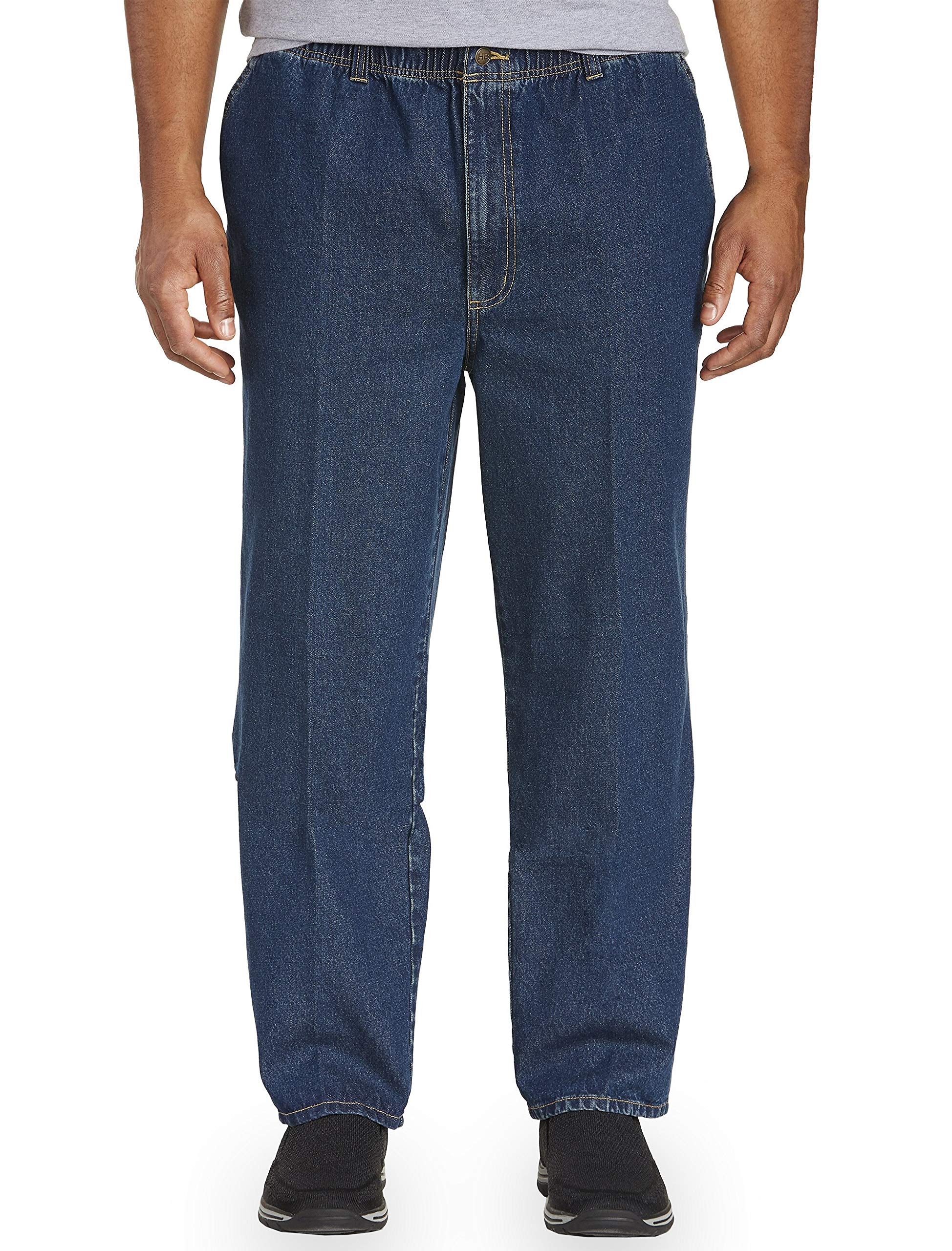 DXL Big and Tall Full-Elastic Jeans for Men - Comfortable Stretch Denim Pants with Relaxed Fit - Perfect for Casual Wear, Work & Everyday Comfort