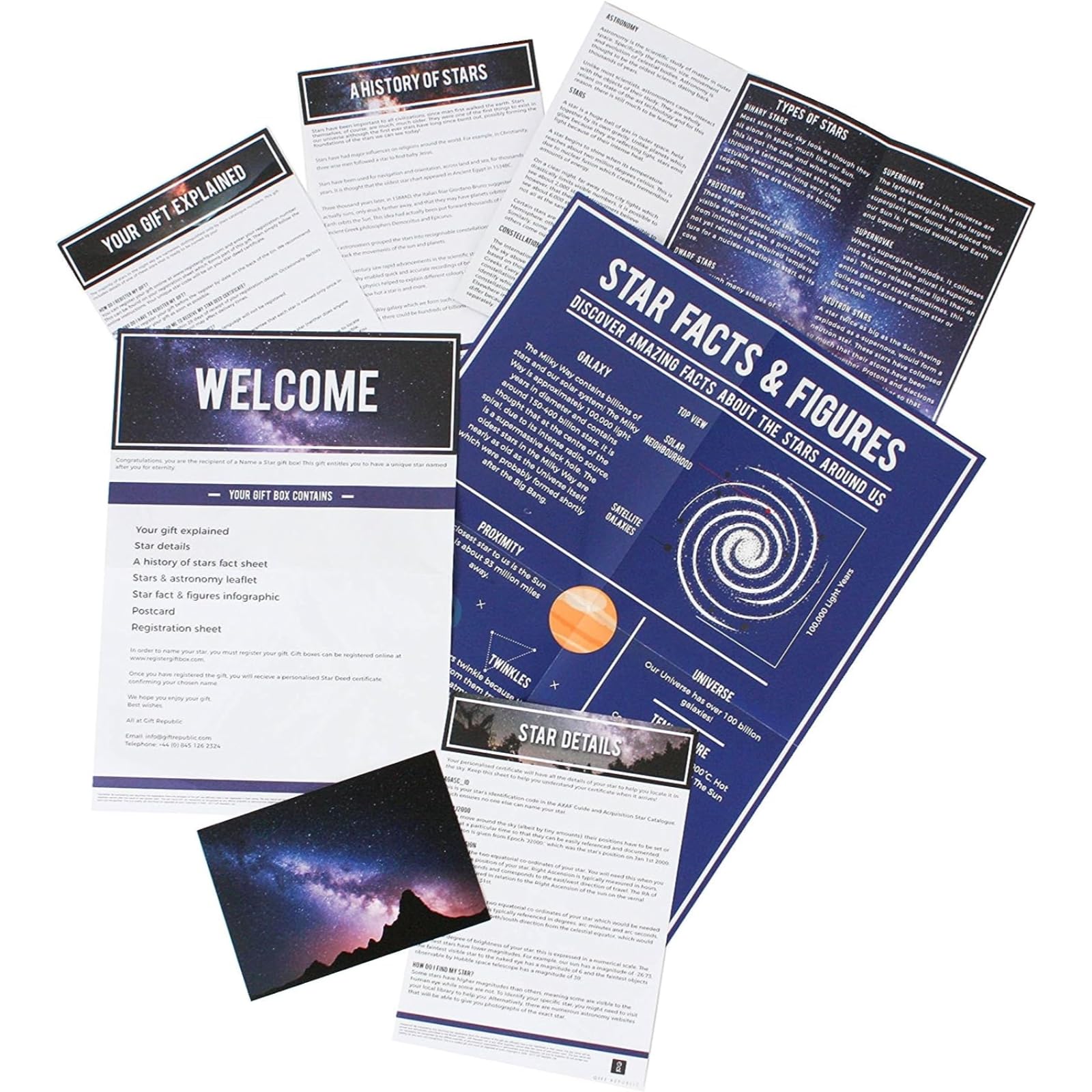 Gift Republic Name a Star Gift Box - Unique Personalized Star Naming Kit for Birthdays, Anniversaries & Romantic Gifts - Official Certificate & Constellation Map Included