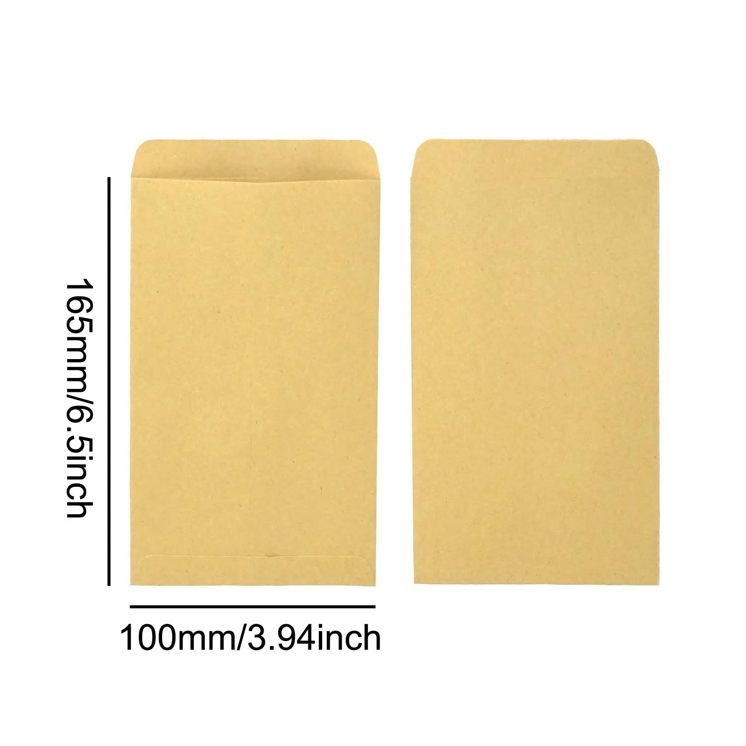 50PCS Kraft Money Envelopes for Cash, Coins & Budgeting - Small Parts Organizer for Keys, Gifts & Office Supplies | Perfect for Home, Office & Wedding Use