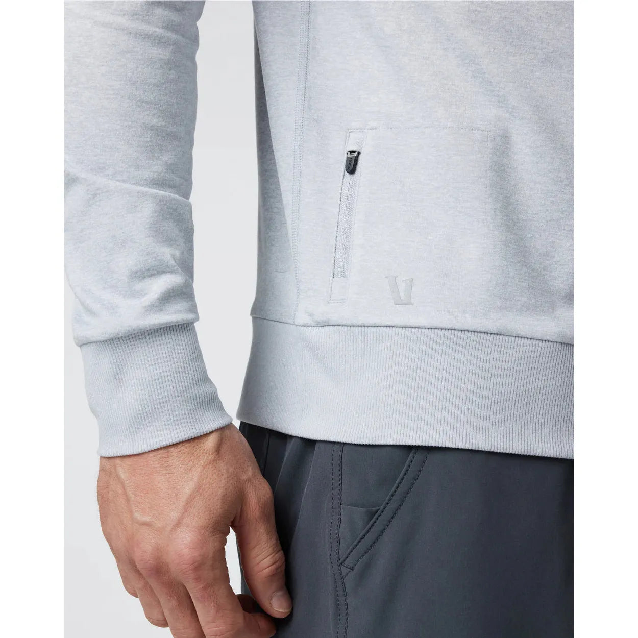 Vuori Men's Ponto Performance Crew - Lightweight & Breathable Workout Shirt for Gym, Running & Yoga | Moisture-Wicking Activewear Top for Men