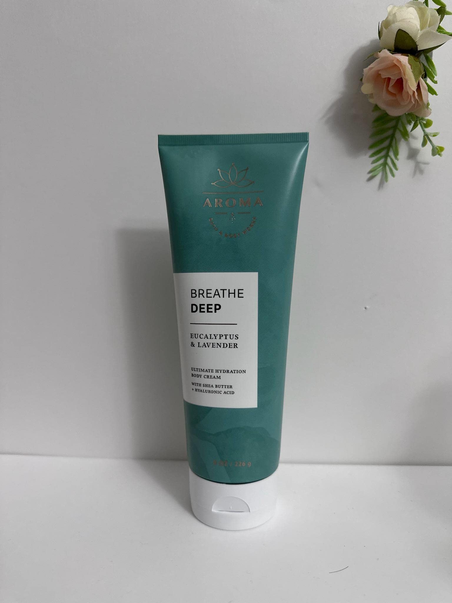 Bath & Body Works Eucalyptus Lavender Aromatherapy Body Cream - 8oz Moisturizing Lotion for Relaxation & Stress Relief | Perfect for Spa Nights & Self-Care Routines