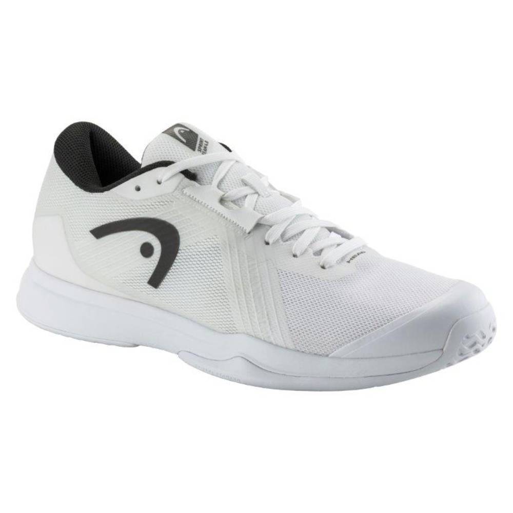 Head Sprint Team 4.0 Men's Indoor Court Shoes - White & Black Basketball Shoes for Men - Lightweight & Breathable Volleyball Shoes for Indoor Sports & Gym Workouts