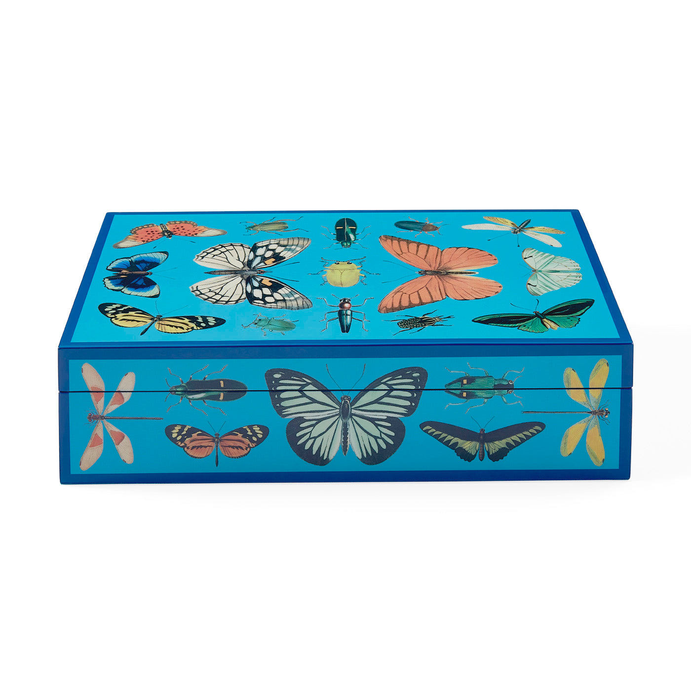 Large Botanist Lacquer Box - Handcrafted Wooden Storage Box for Jewelry, Tea, or Keepsakes | Perfect for Home Decor, Gift Giving & Organizing Small Treasures