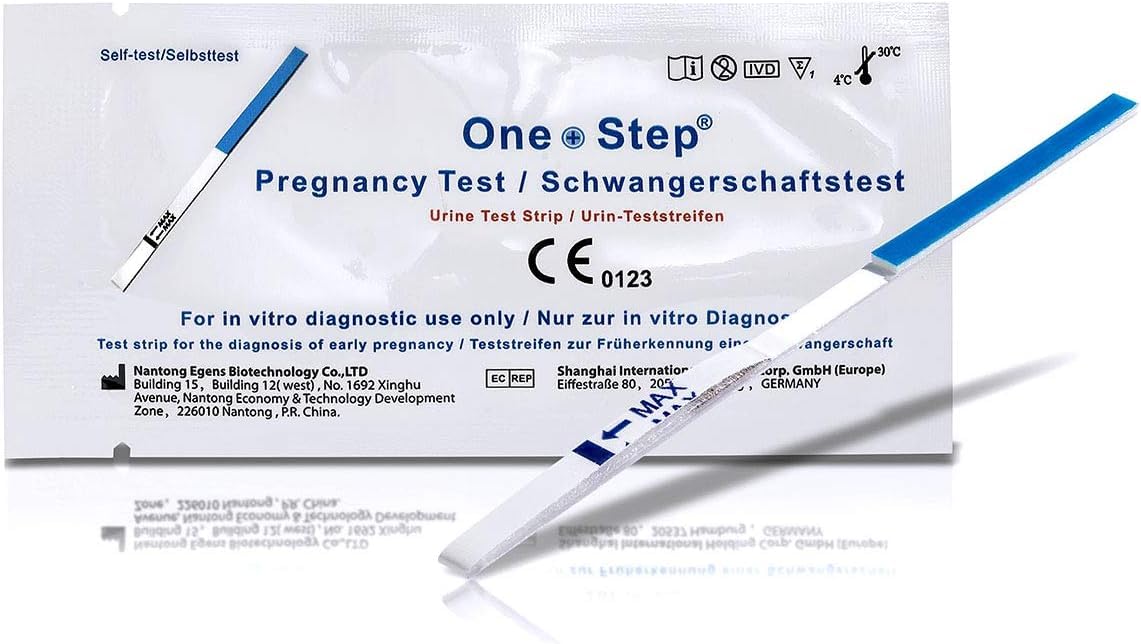 One Step 20 x Early Pregnancy Test Strips - 10 mIU/ml High Sensitivity - Fast & Accurate Results - UK & Germany's Leading Supplier - Perfect for Home Use, Travel & Emergency Testing