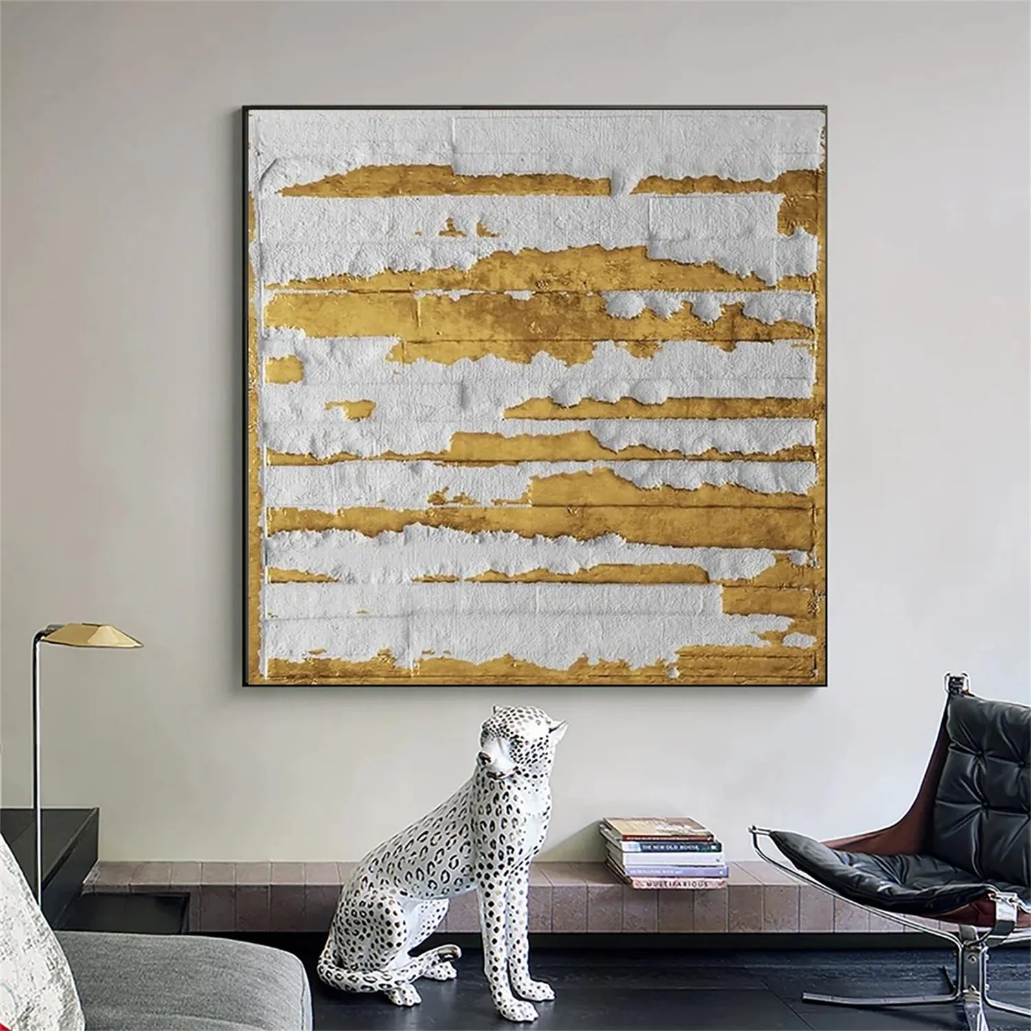 Abstract Painting #AB 254 - Modern Wall Art for Living Room, Bedroom & Office Decor | Large Canvas Artwork for Home & Commercial Spaces