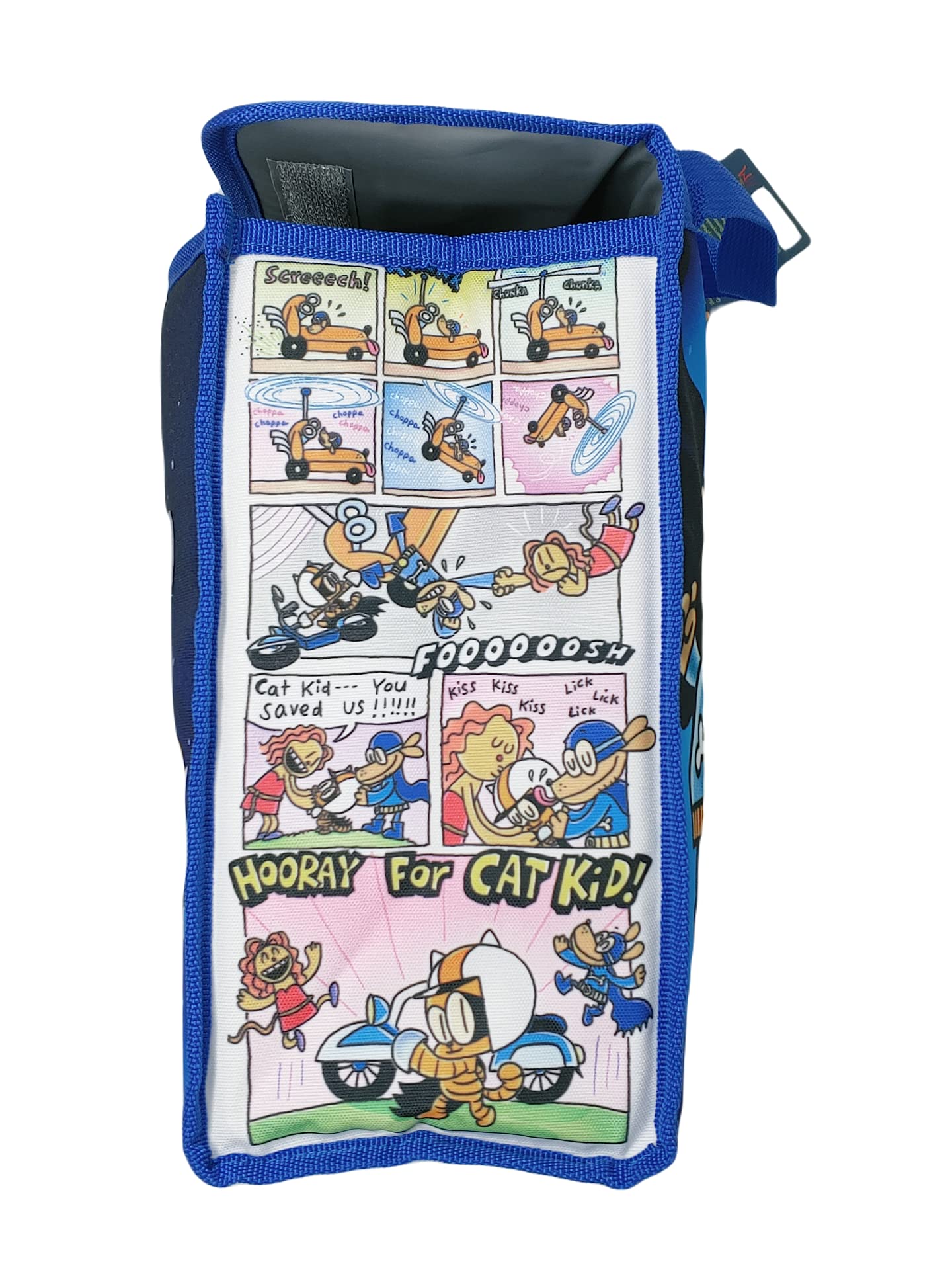 Dog Man & Cat Kid Insulated Lunch Bag Set for Kids - Large Back to School Lunch Box with Plush Toy - Perfect for School, Picnics & Travel