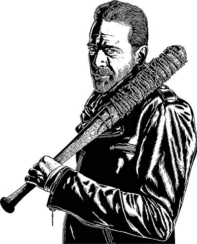 Negan Lucille Walking Dead Vinyl Decal Sticker - 5 Inch Bumper, Wall, Laptop, Window Decal - Perfect for Cars, Laptops, Home Decor & Fan Gifts