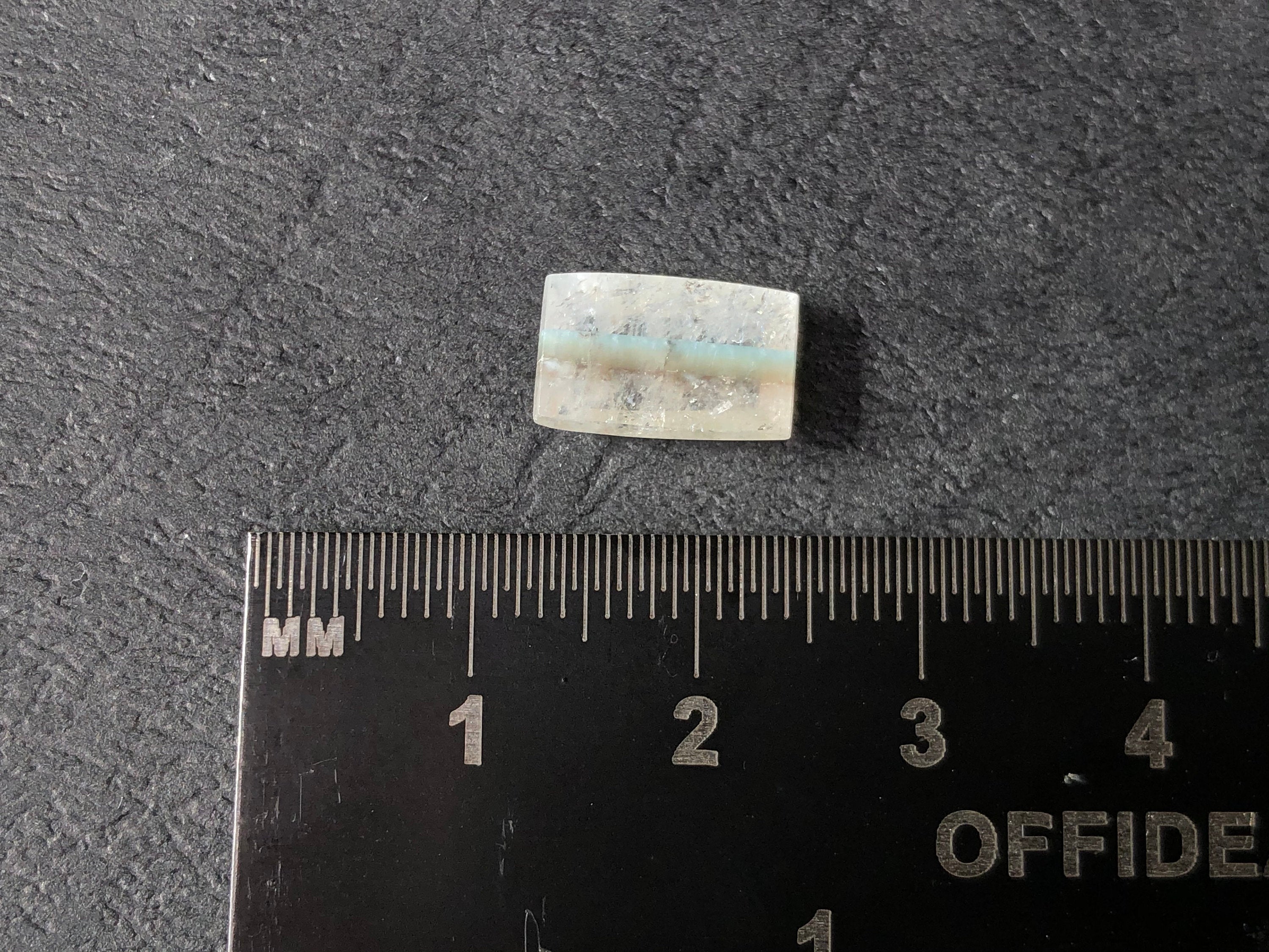 GILALITE Cabochon - Medusa Paraiba Quartz Striped Rectangle Gemstone for Jewelry Making (43844) | Perfect for Pendants, Rings & DIY Craft Projects