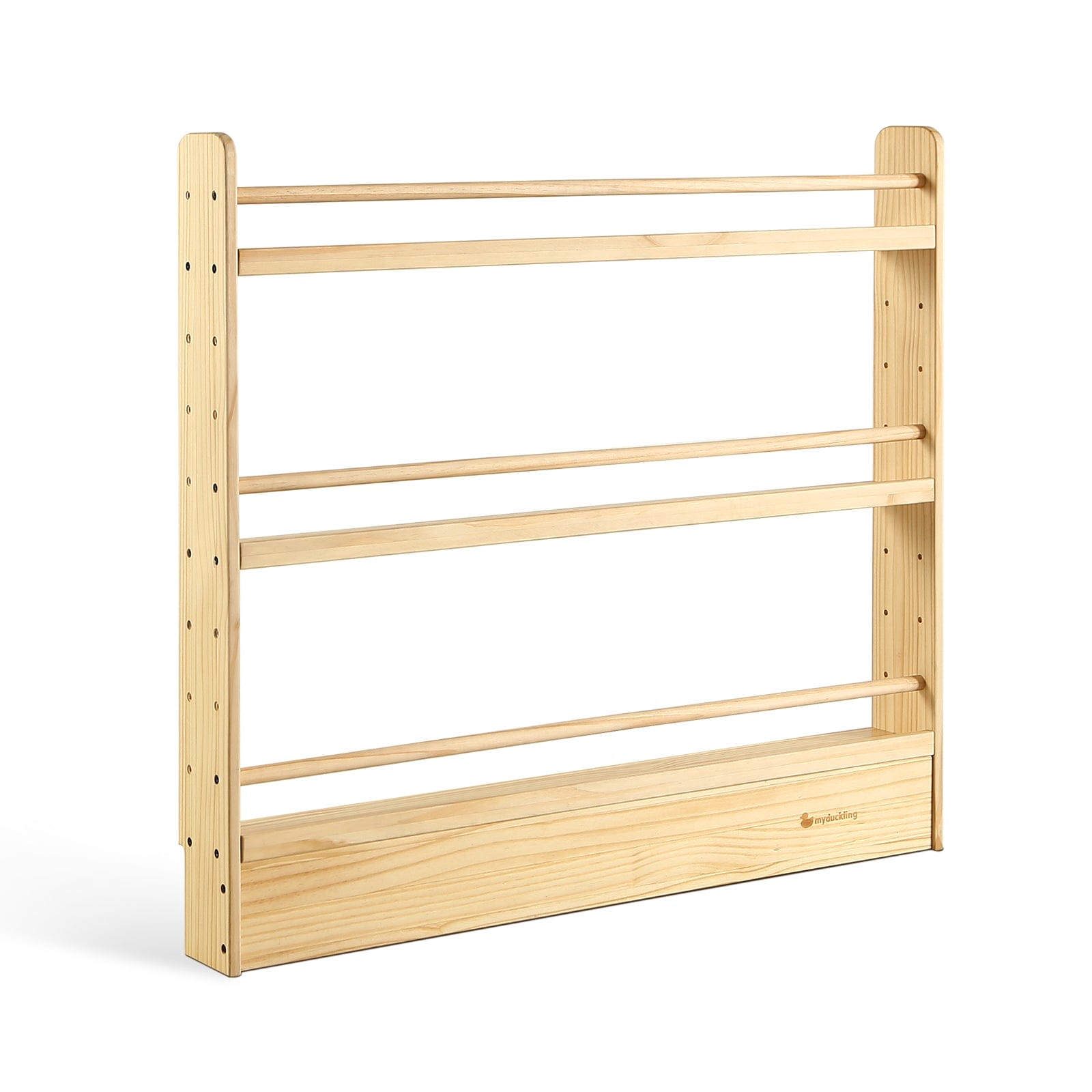 NALA 3-Tier Adjustable Solid Wood Bookshelf - Sturdy & Space-Saving Storage for Books, Decor & Office Supplies | Perfect for Home, Office & Dorm Room Organization
