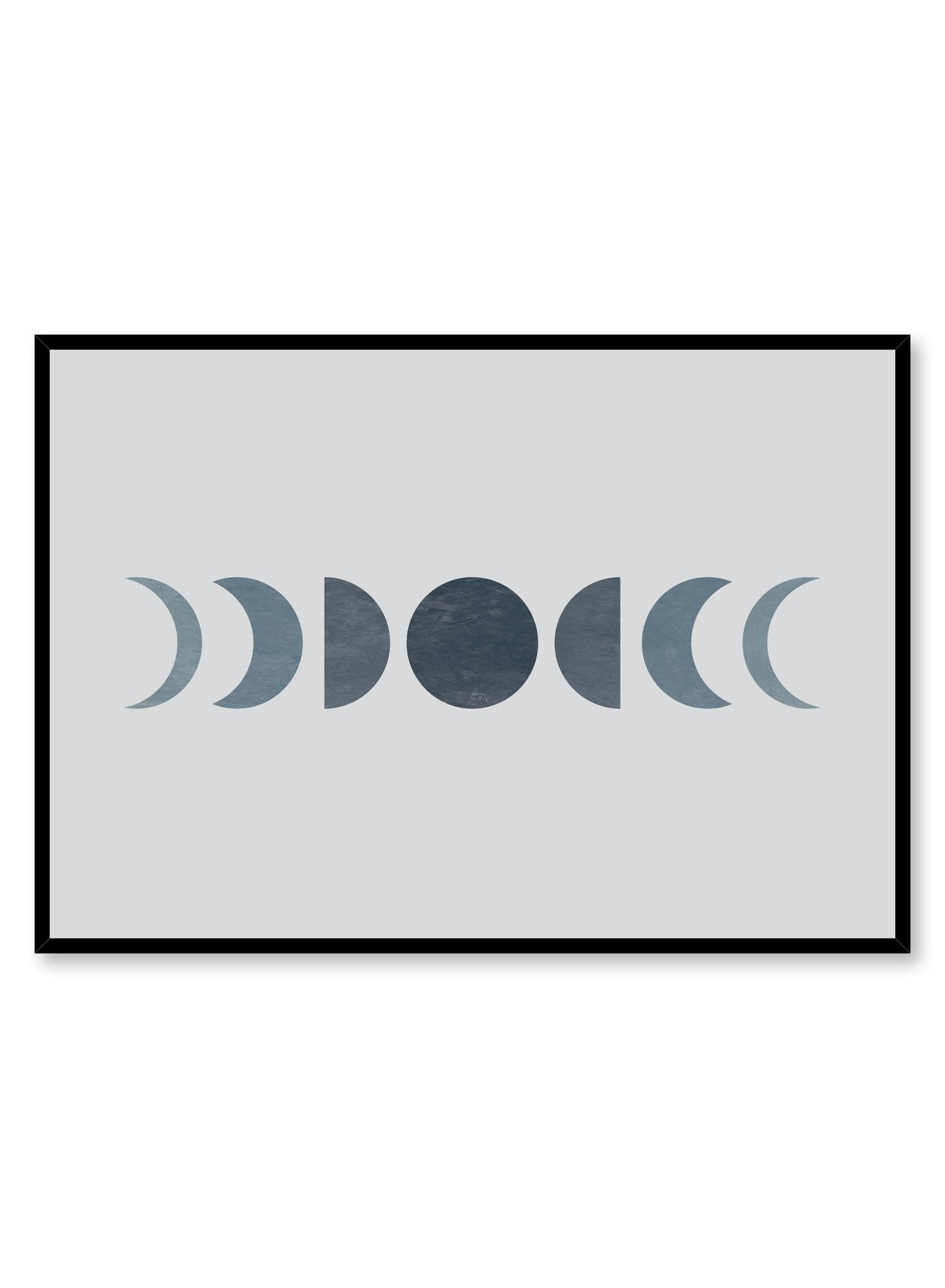 Moon Phases Educational Poster - Lunar Cycle Chart for Classroom Decor, Astronomy Study & Home Wall Art - Perfect for Teachers, Students & Space Enthusiasts