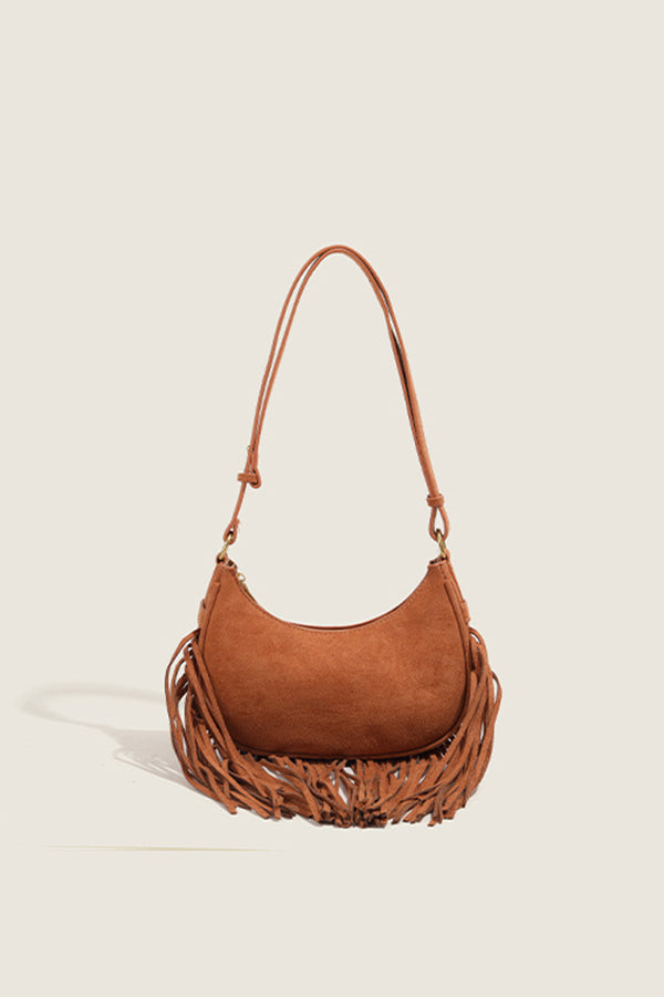 Stylish Urban Tassel Shoulder Bag for Women - Fashion Crossbody Purse with Adjustable Strap - Perfect for Work, Travel & Daily Use