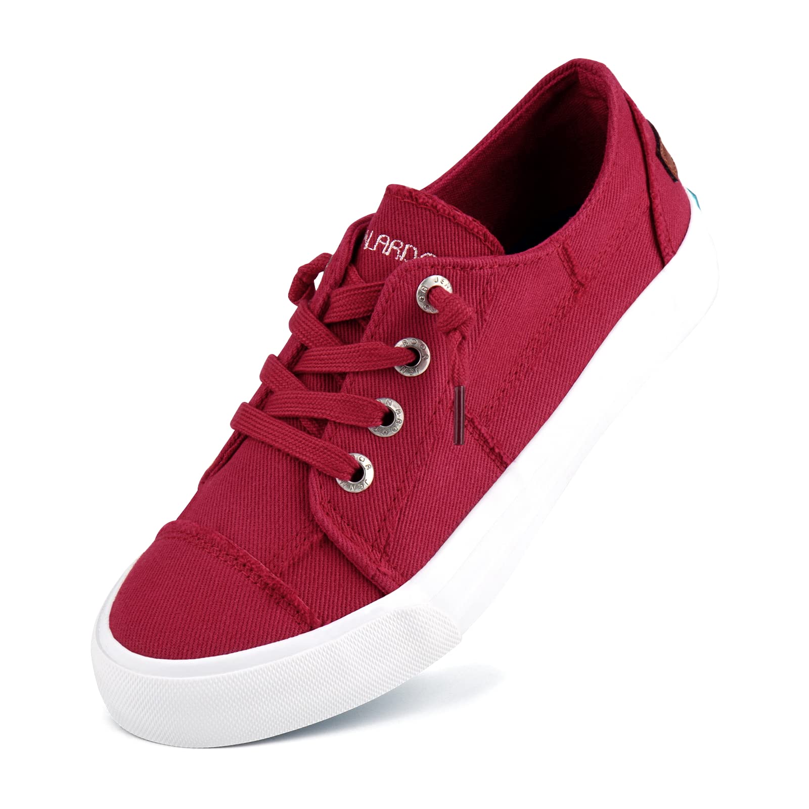 JENN ARDOR Women's Slip-On Canvas Sneakers - Low Top Comfortable Walking Shoes for Casual Outfits & Everyday Wear | Lightweight Flats for Work, Travel, and Running Errands
