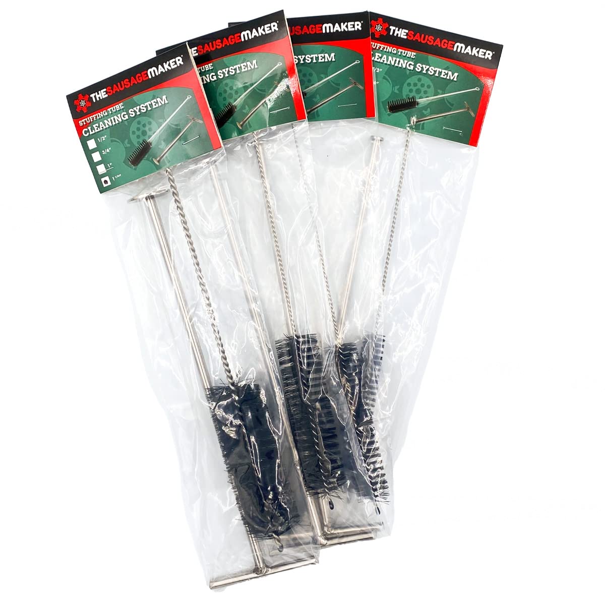 The Sausage Maker Stuffing Tube Cleaning System - 4-Piece Set for Easy Sausage & Meat Stuffing Tube Maintenance | Perfect for Home Kitchens & Commercial Use